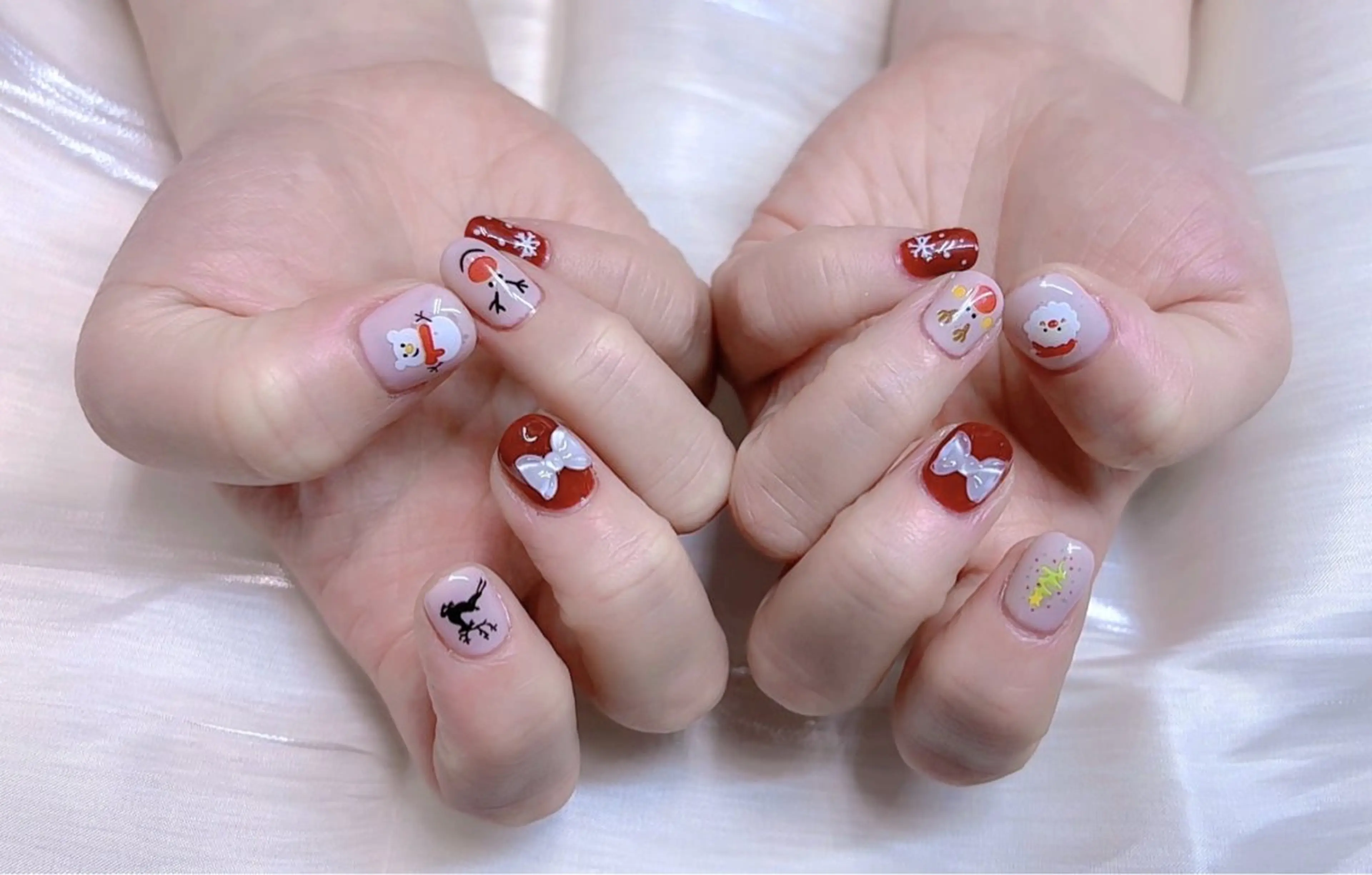 ネイル 冬ネイル クリスマス 【全身ツボ押し・足技　翠空】名古屋駅本店所属・足技ツボ押し&ネイル 【翠空　名古屋店】のエステ・リラクイメージ