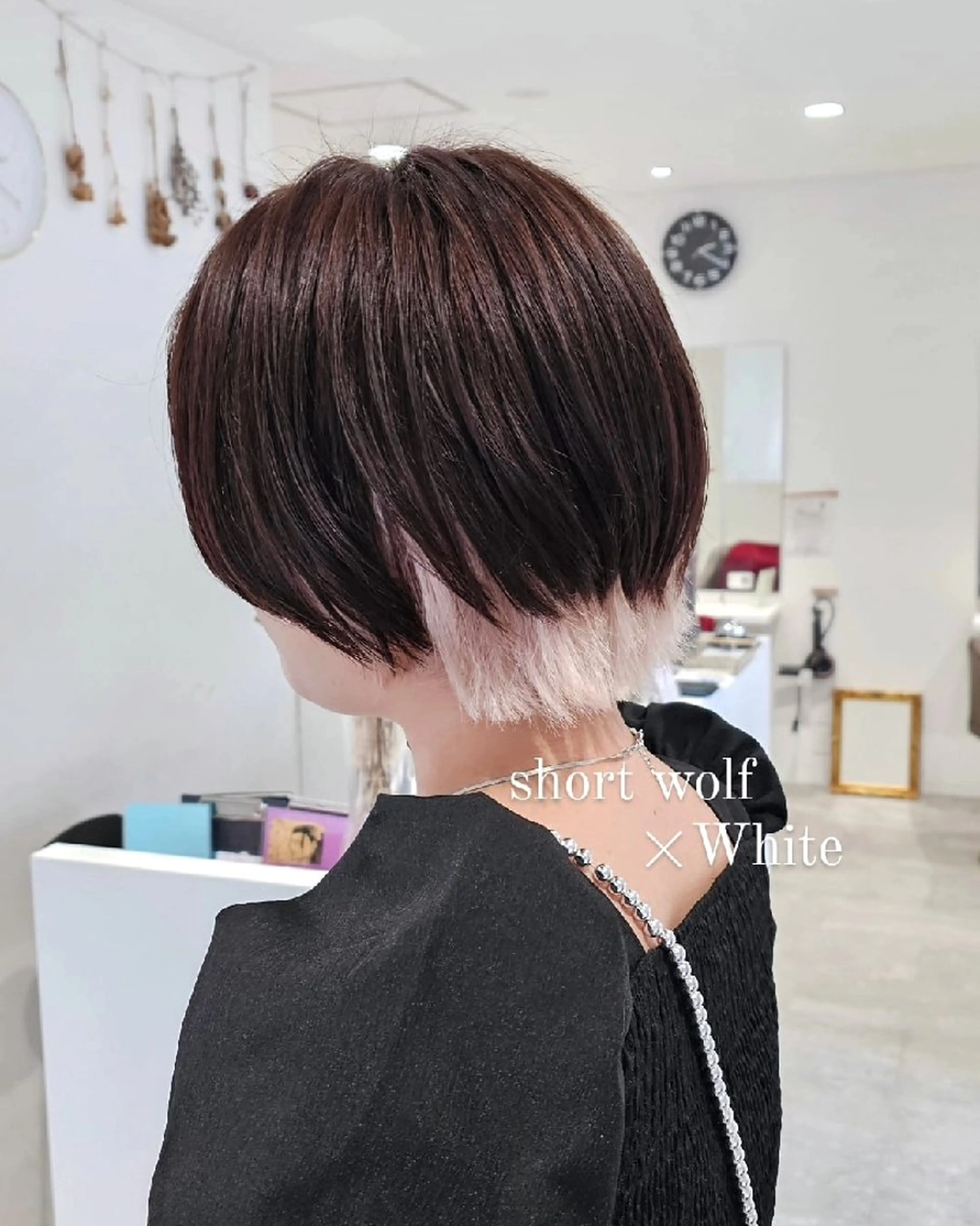 カラー ショート カット ヘアカラー E Komo hair所属・Wow❕E Komo hair 永井一輝のヘアスタイル