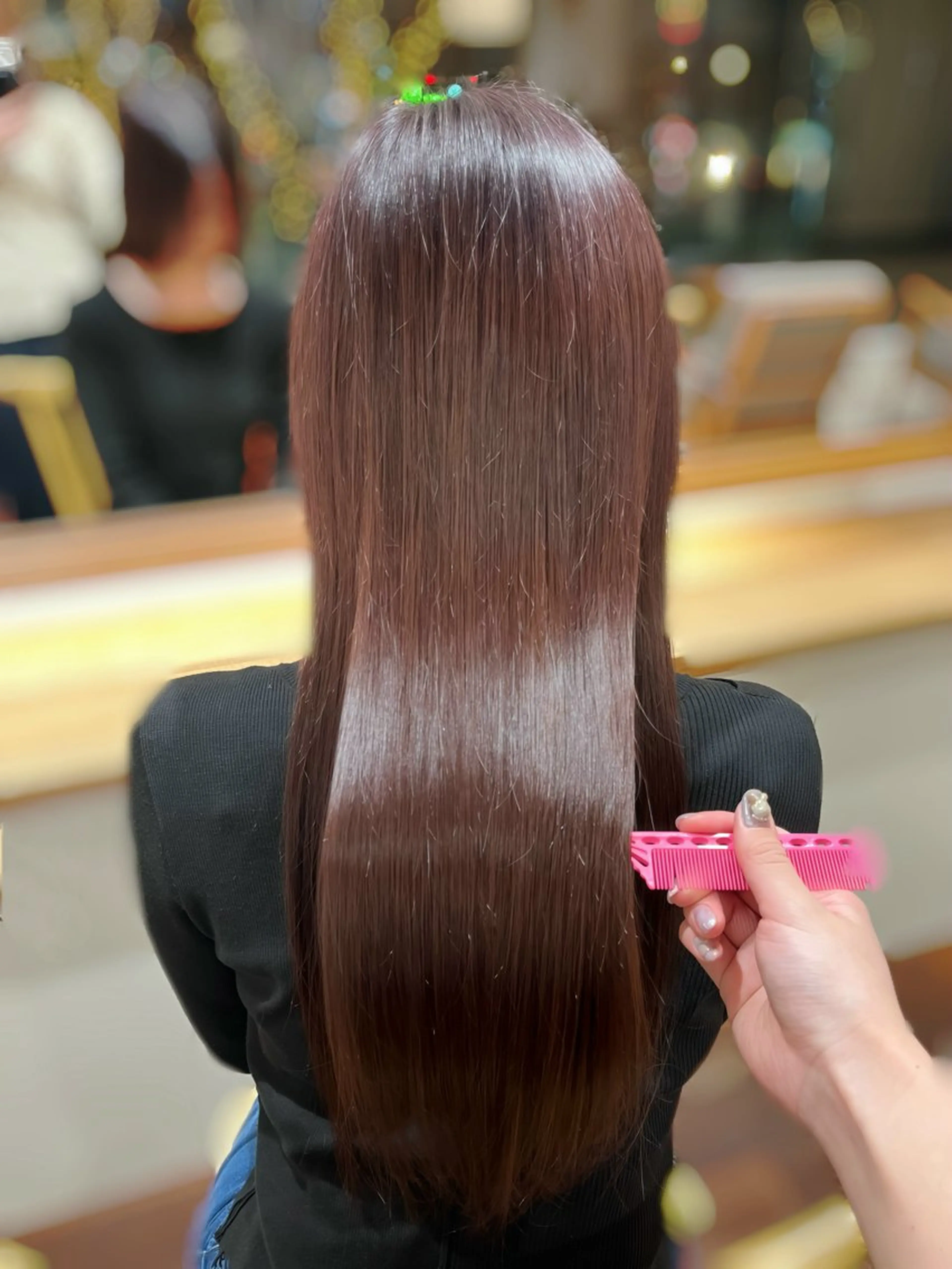 ロング カラー ピンクカラー ヘアカラー ヴェリーテ所属・🎀仙台/ワンカラー /ありさ🎀のヘアスタイル