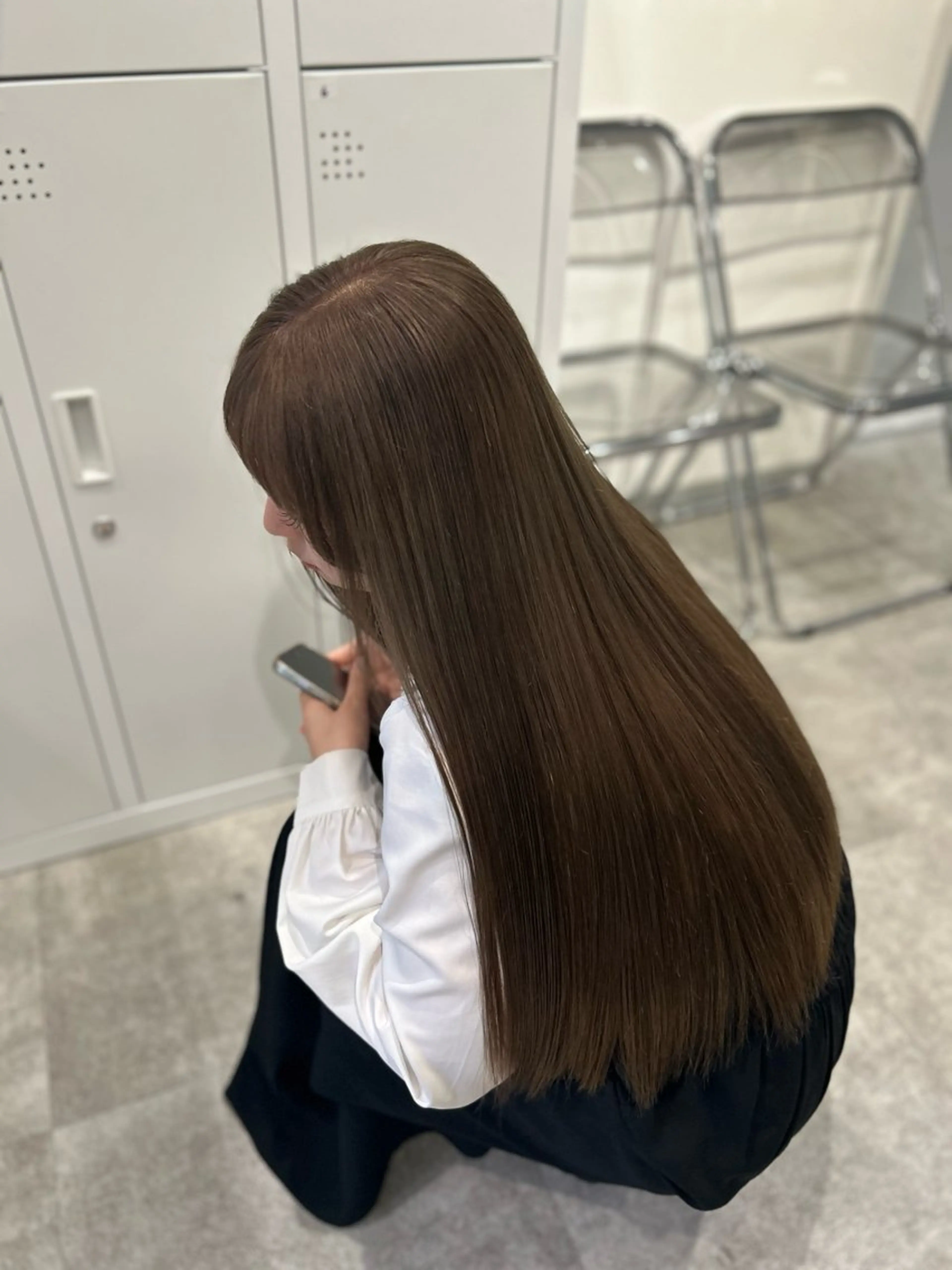 ロング カラー ブリーチ/ベージュ /レイヤー/ひよりのヘアスタイル