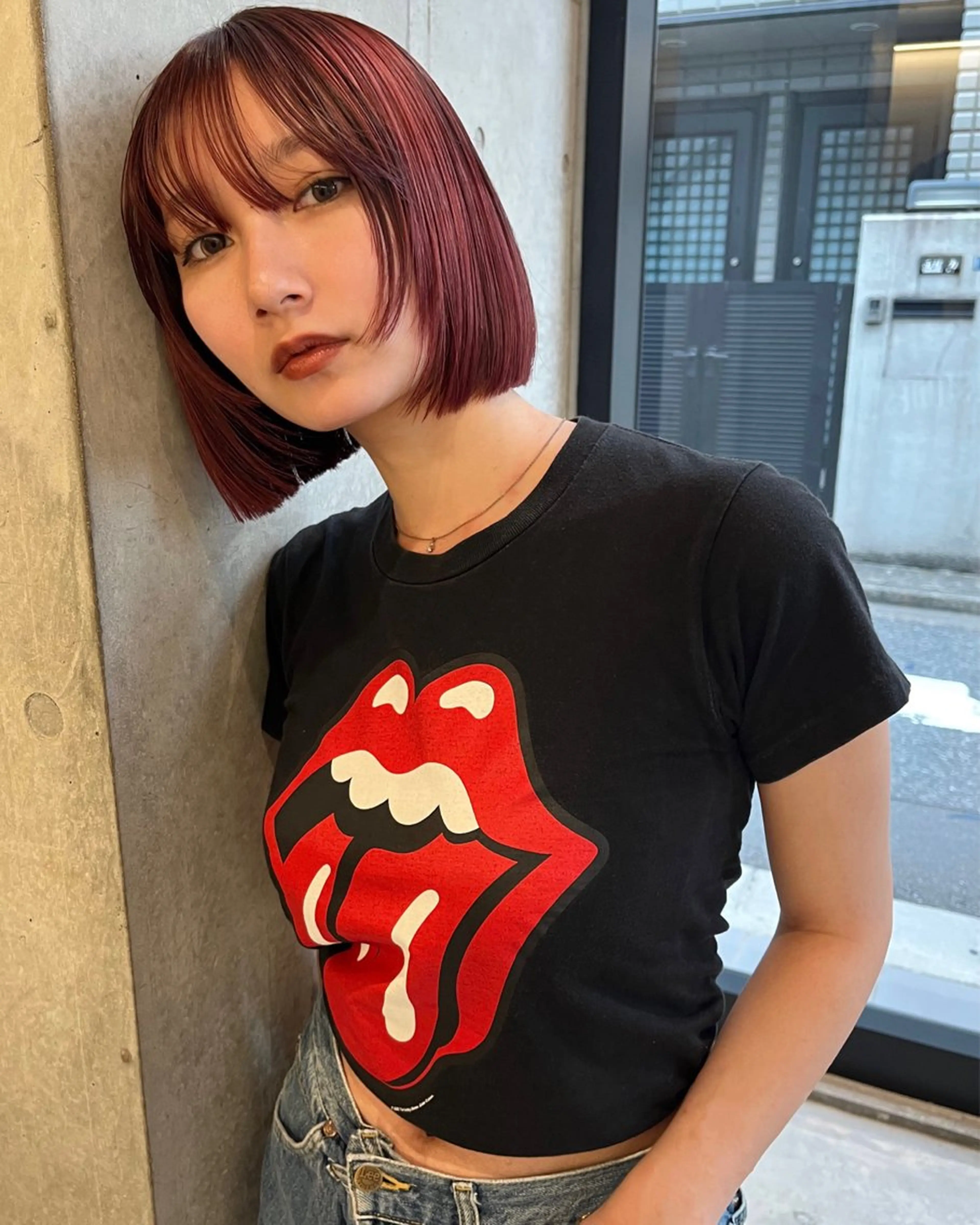 ショート カラー レッドカラー ボブ カット ヘアカラー yuuna/ ハッシュカット🎀のヘアスタイル