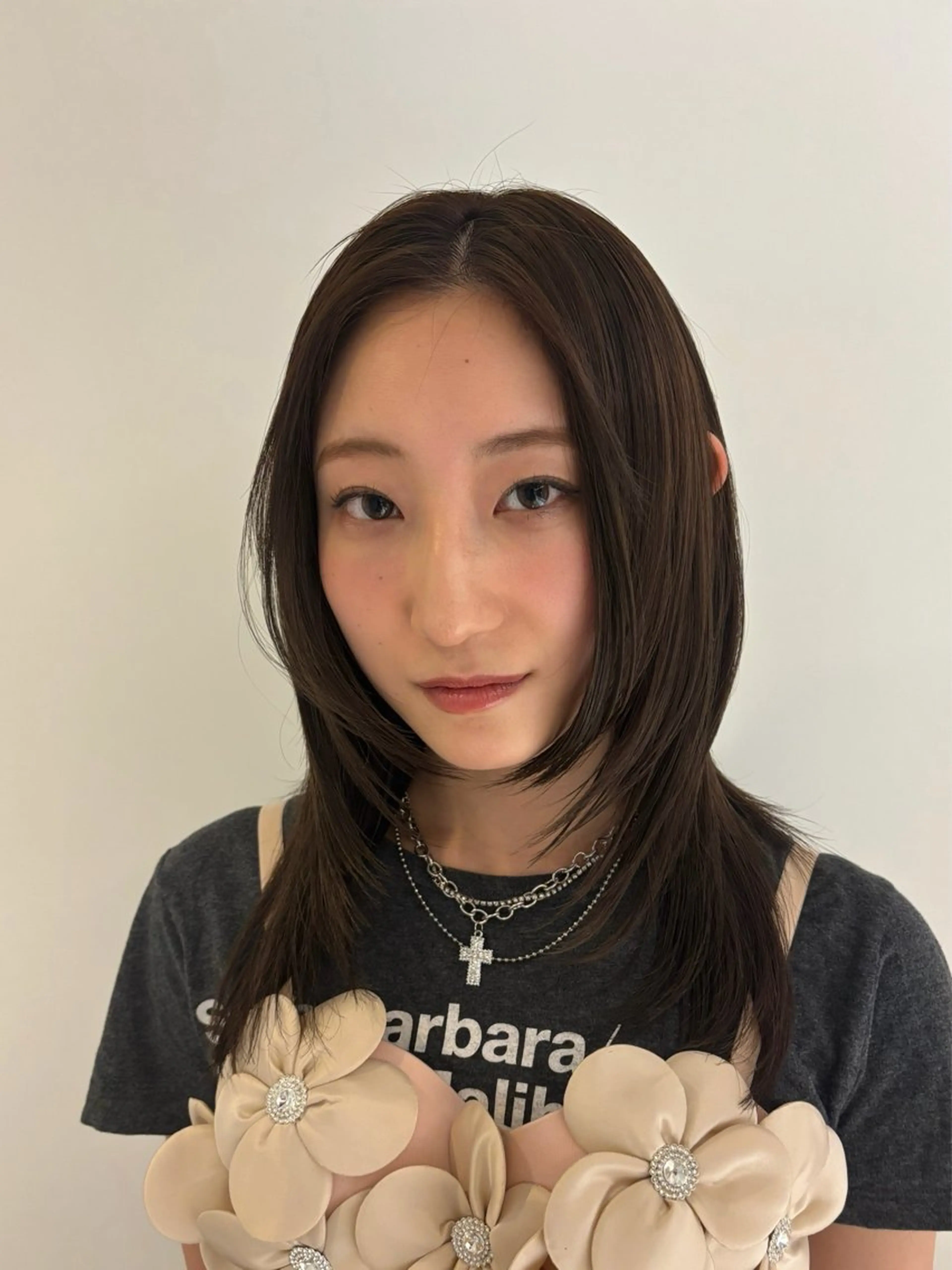 ミディアム ハッシュカット レイヤーカット ﾚｲﾔｰ🎶似合わせ パーマ🎀ナナコのヘアスタイル