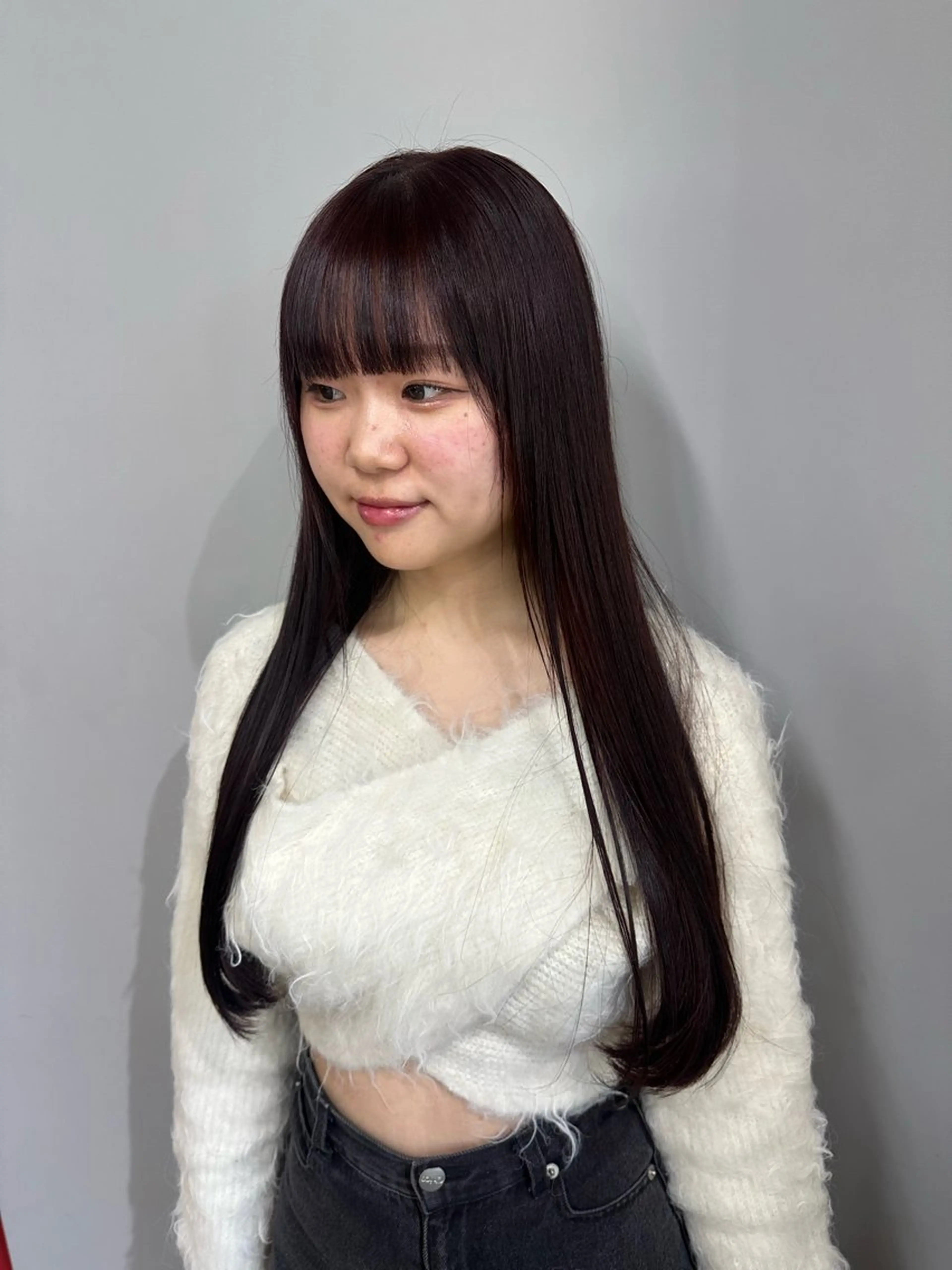 ロング カラー ブラウンカラー パープルカラー パープルブラウン 【sica】 nanaのヘアスタイル