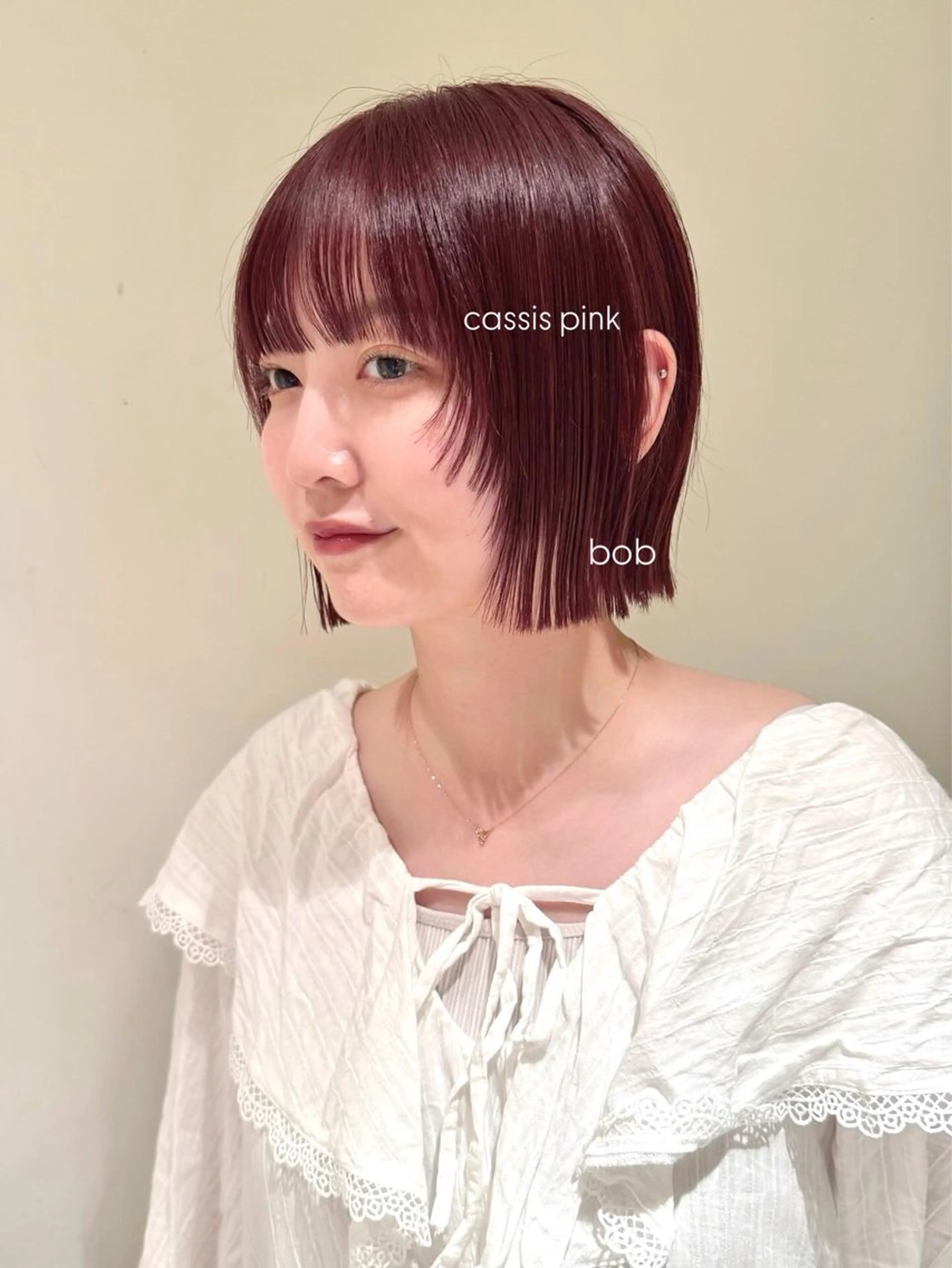 ショート カラー カット ヘアカラー トリートメント yuuka/ボブ/ダ ブルカラー/髪質改善のヘアスタイル