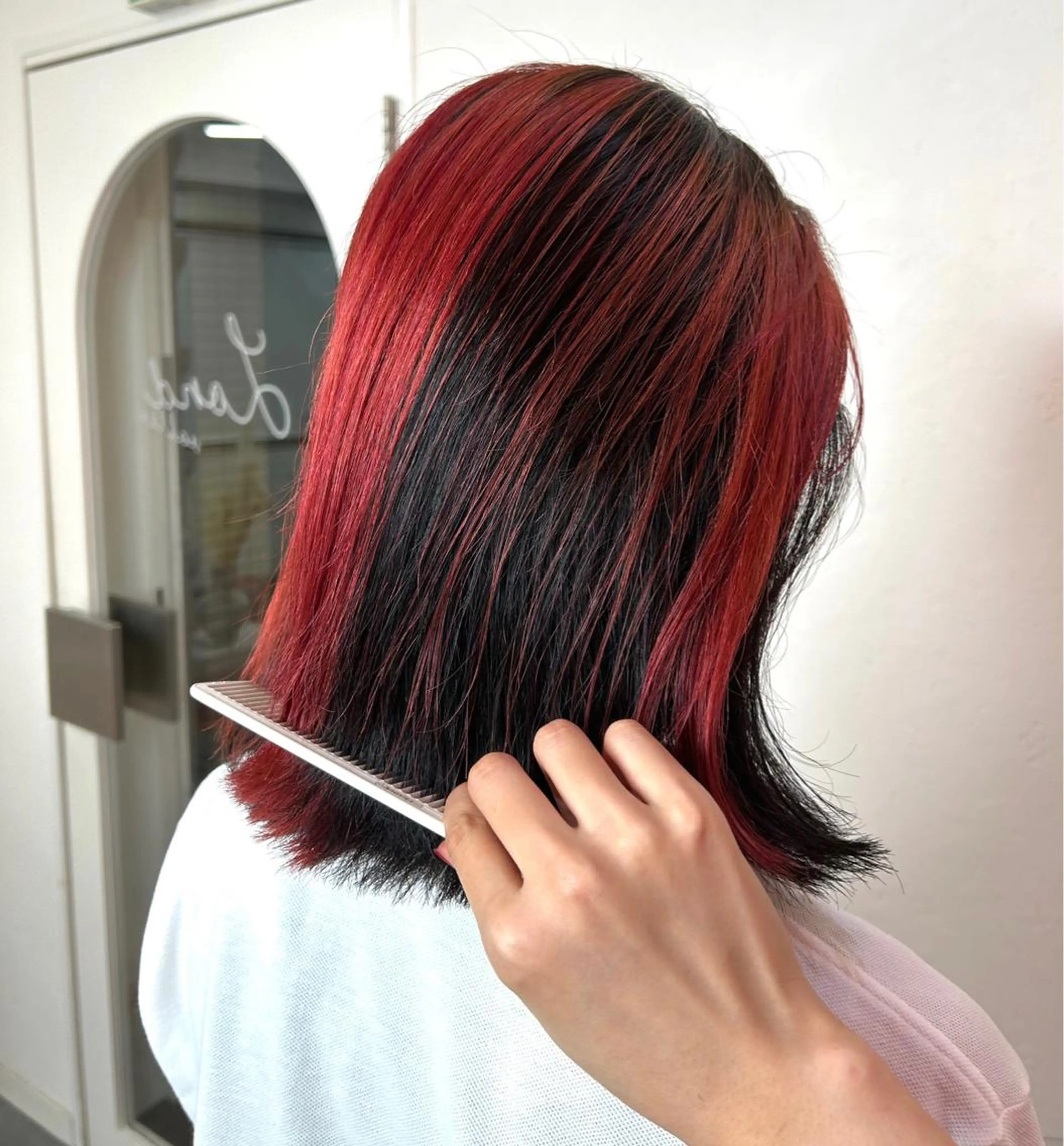 カラー 莉乃/縮毛矯正/髪質 改善/艶カラーのヘアスタイル