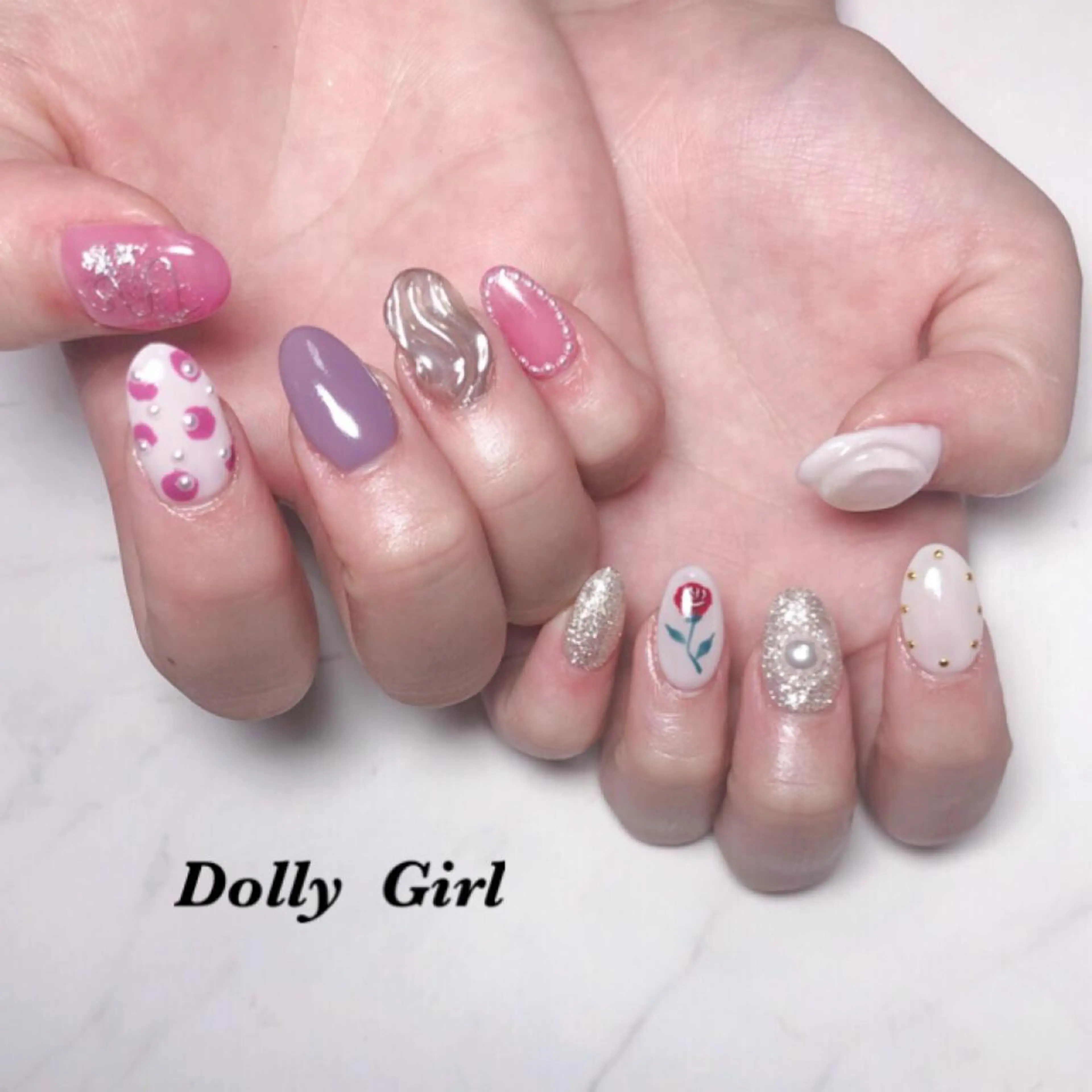 ネイル 個室ネイルサロンDolly  Girl〜ドーリーガール〜所属・DollyGirl KYOKOのネイルデザイン