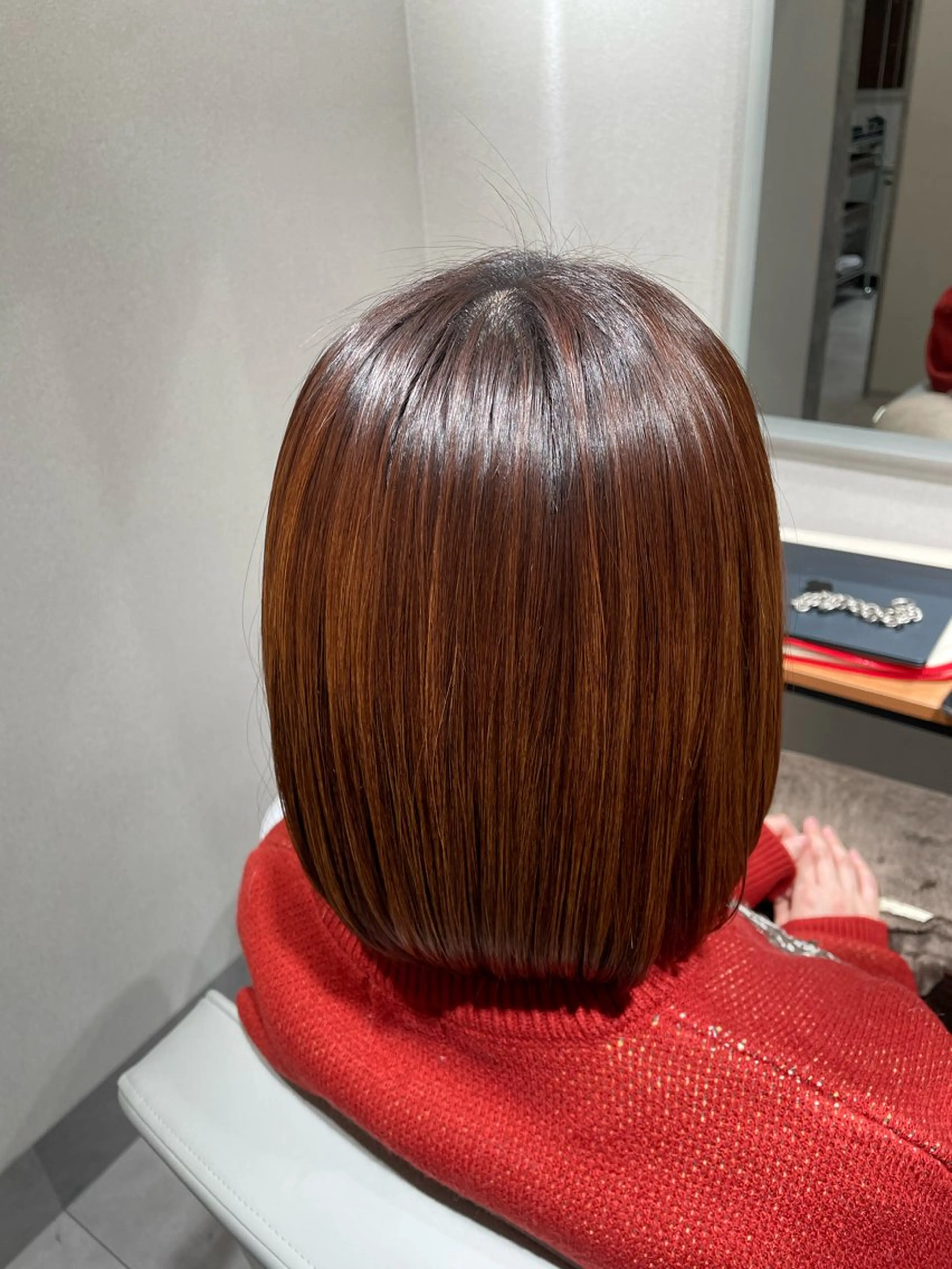 ミディアム 芝山 柚衣のヘアスタイル