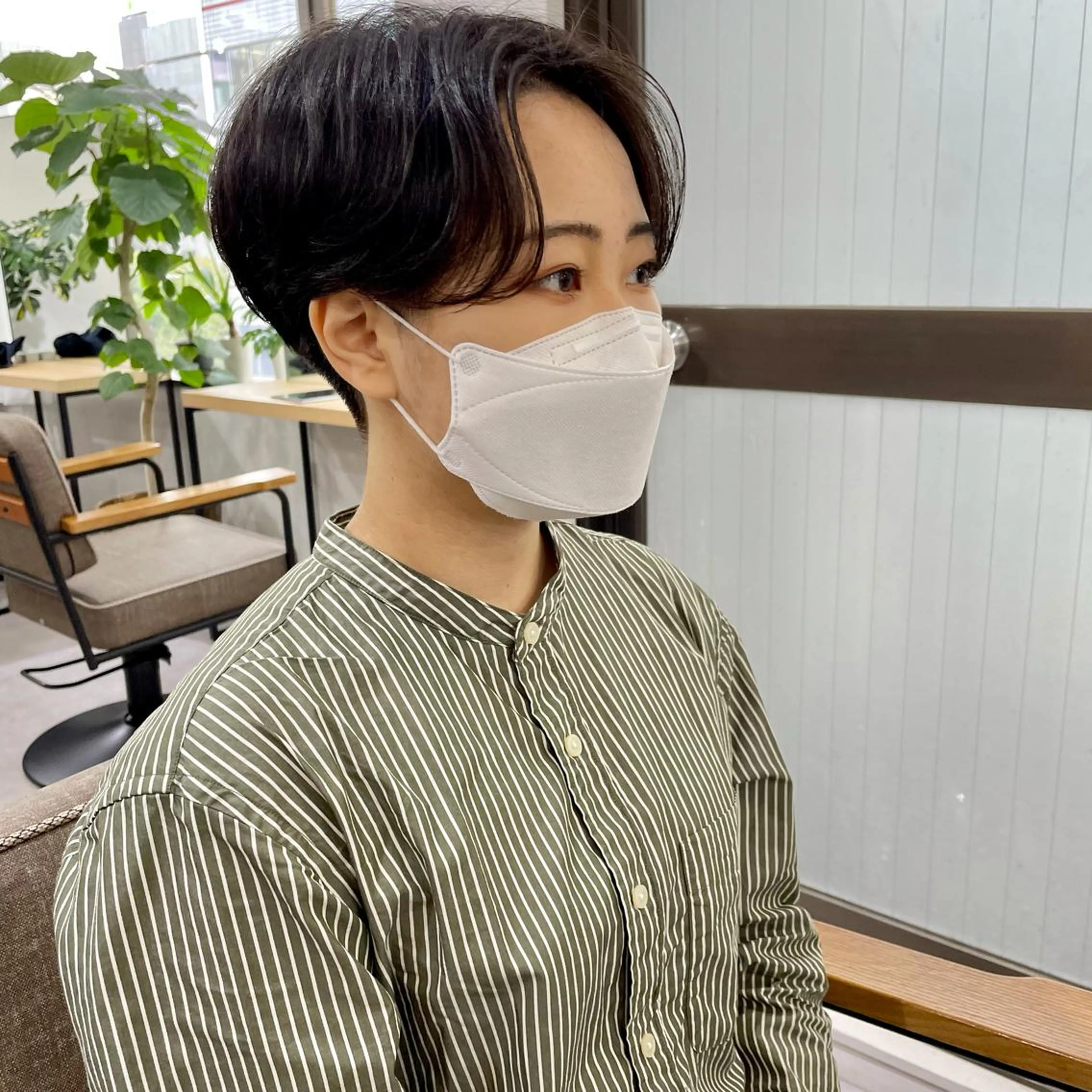 ショート ハンサムショート ショートヘア パーマ＊ 顔まわり似合わせのヘアスタイル