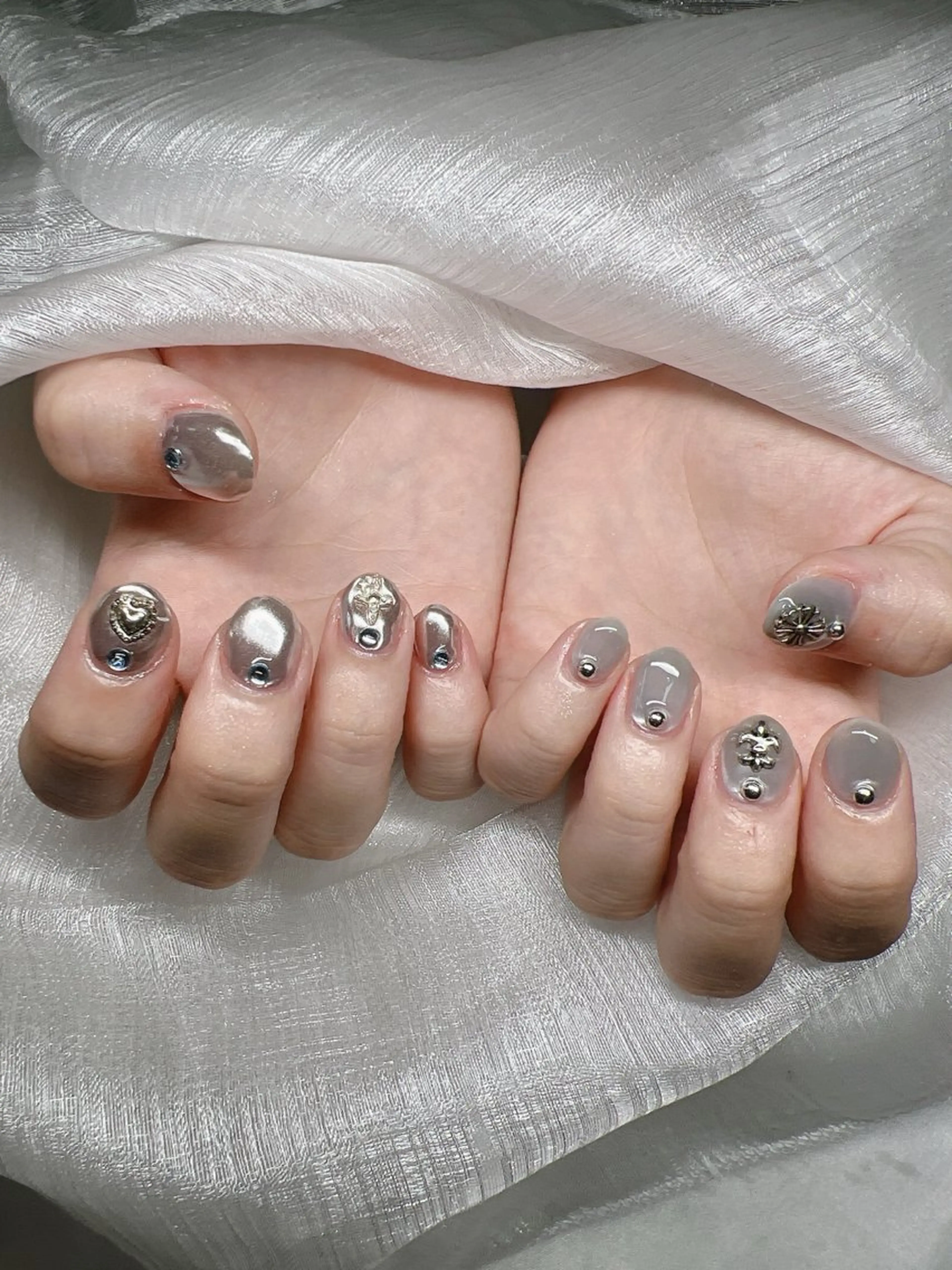 ネイル ハンドネイル Lee Nails チップ長さだし専門店のネイルデザイン