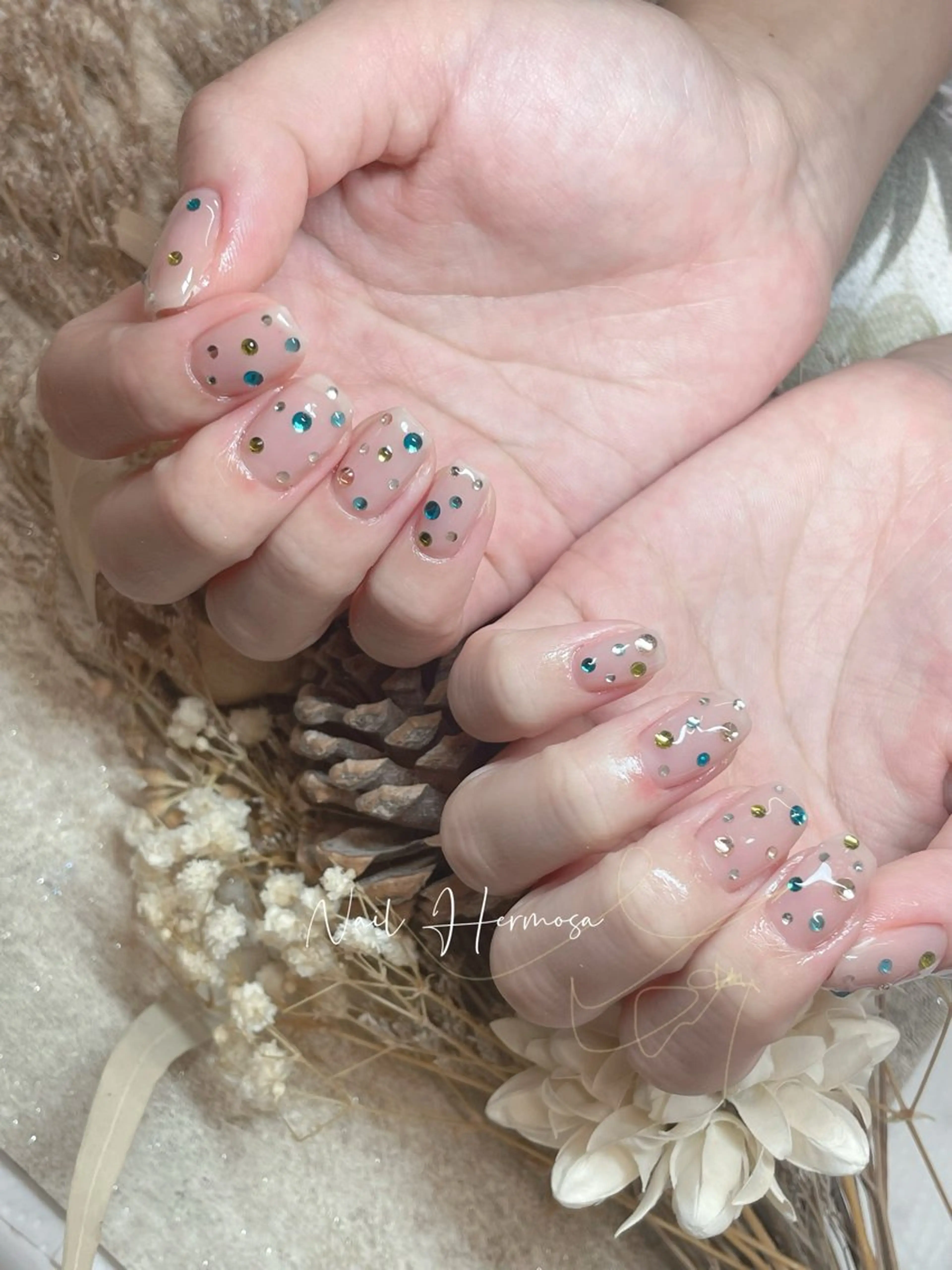 ネイル 長さ出し フラッシュネイル フットネイル ジェルネイル マグネットネイル ハンドネイル ネイル エルモサのネイルデザイン