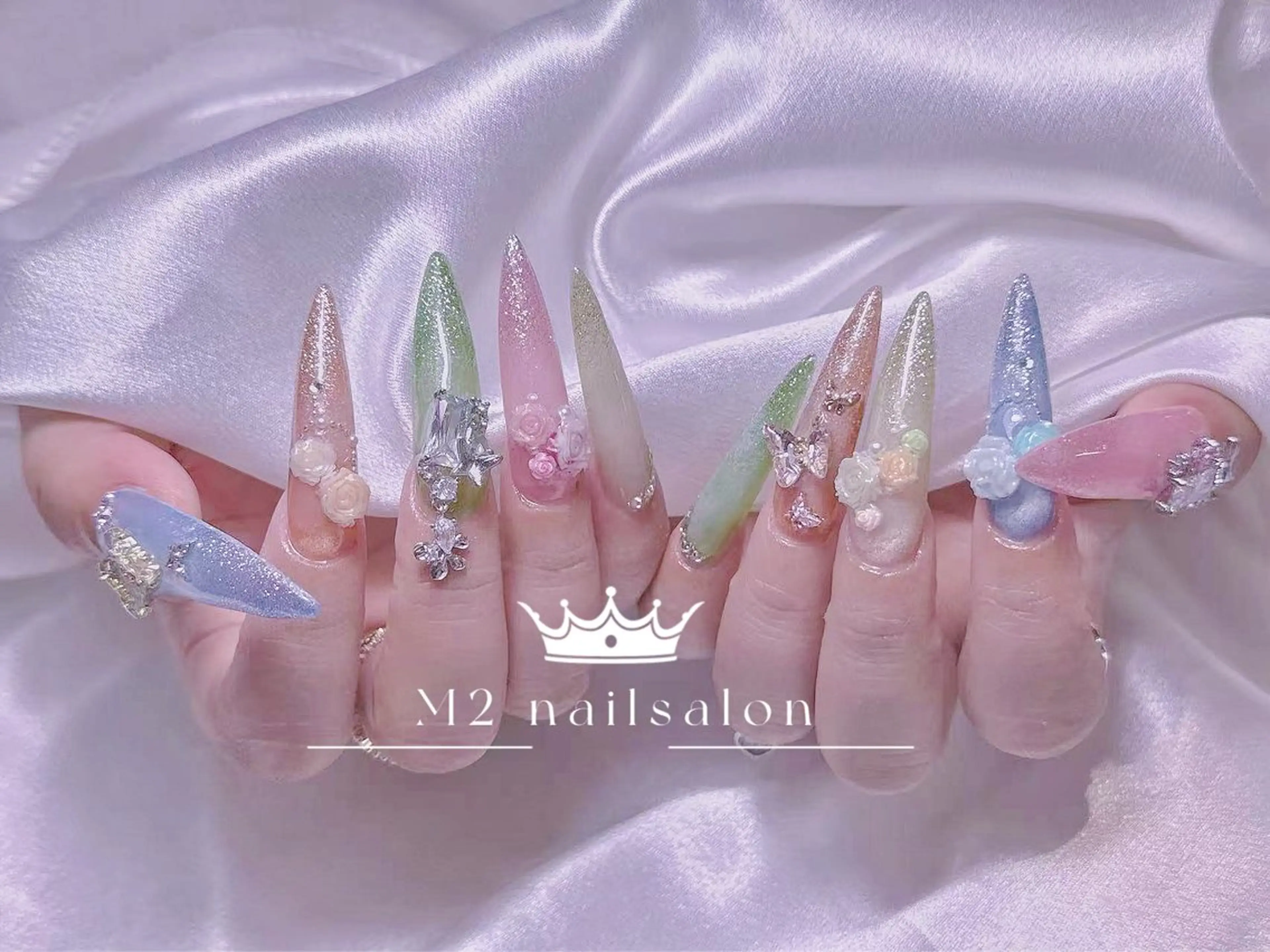 ネイル ハンドネイル 長さだし専門店 M2　rikaのネイルデザイン