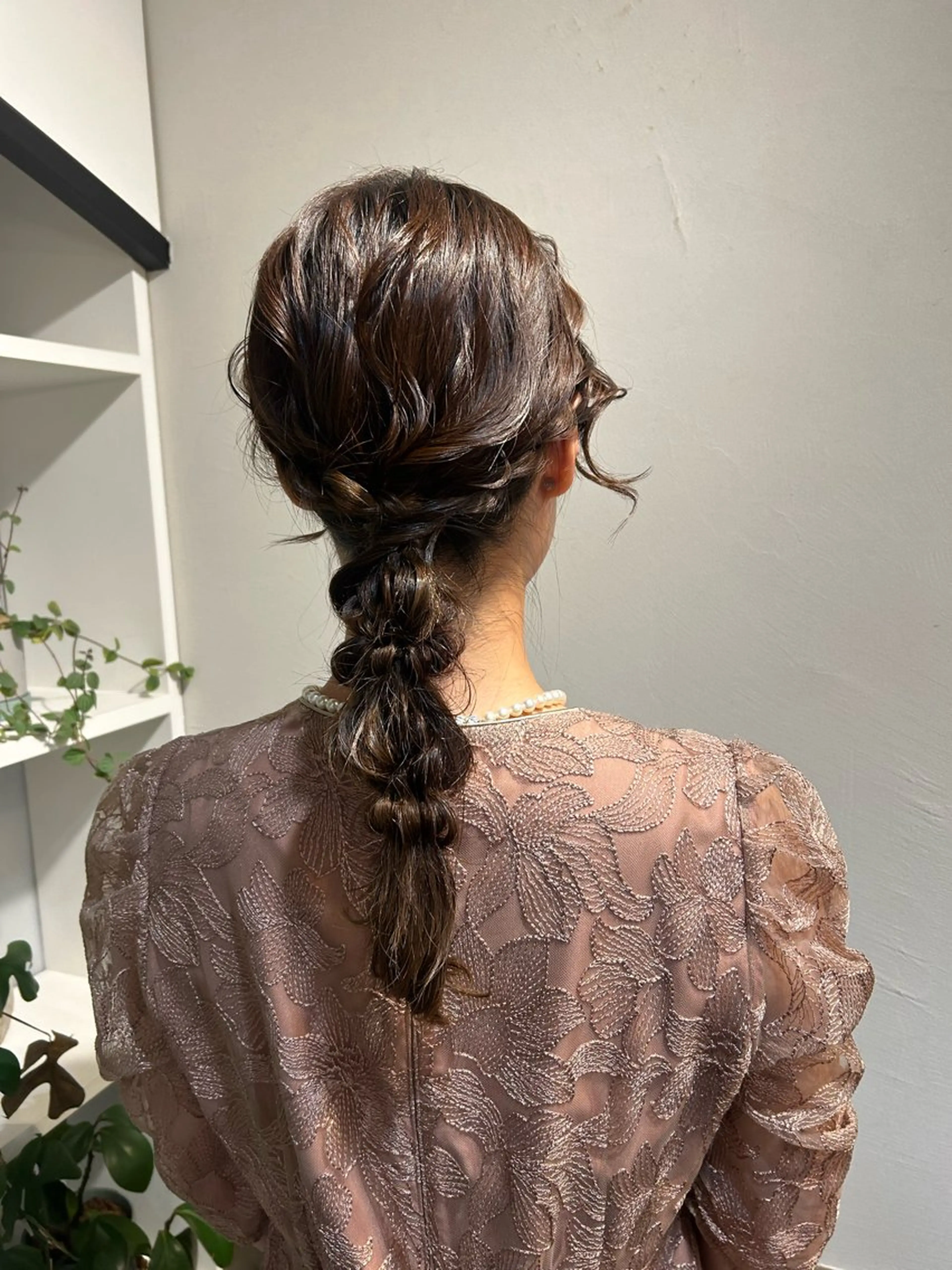 ミディアム ヘアアレンジ ヘアセット アレンジ/新宿 透明感カラー/ヤノのヘアスタイル