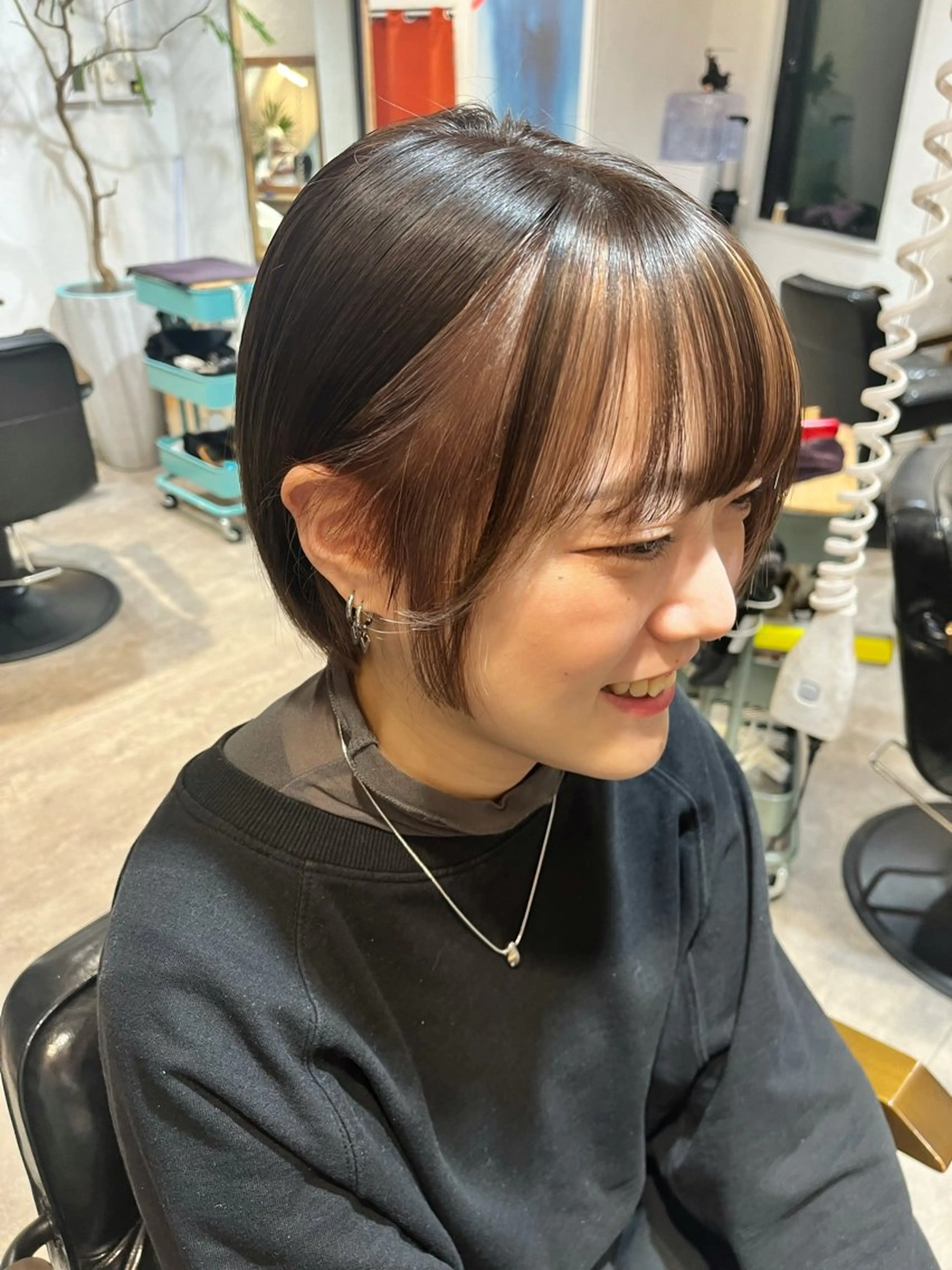 ショート カラー 新宿/髪質改善 艶カラー👶Renaのヘアスタイル