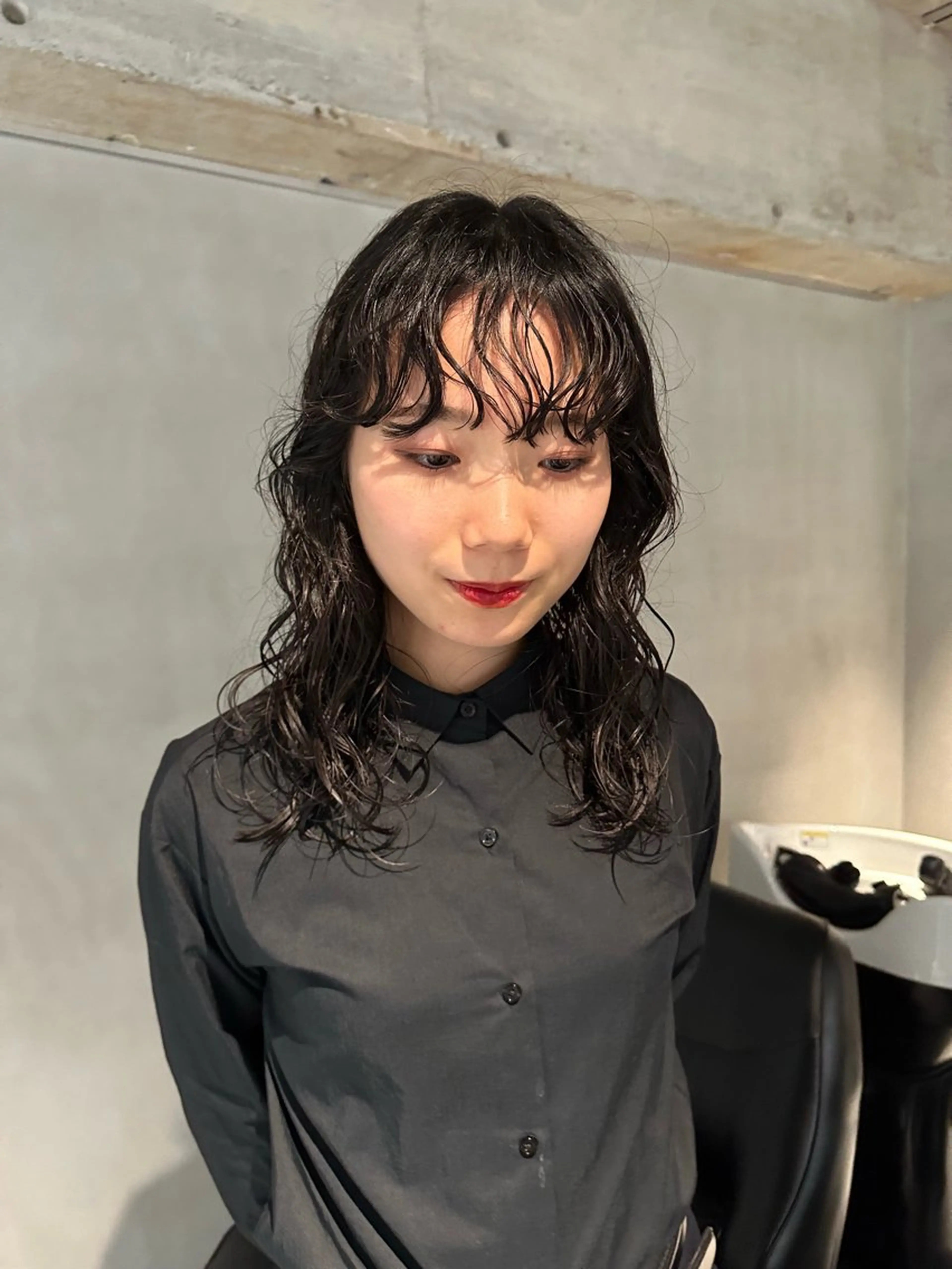 セミロング パーマ セミロングパーマ FILMS所属・レイヤーボブ★ cocomoのヘアスタイル