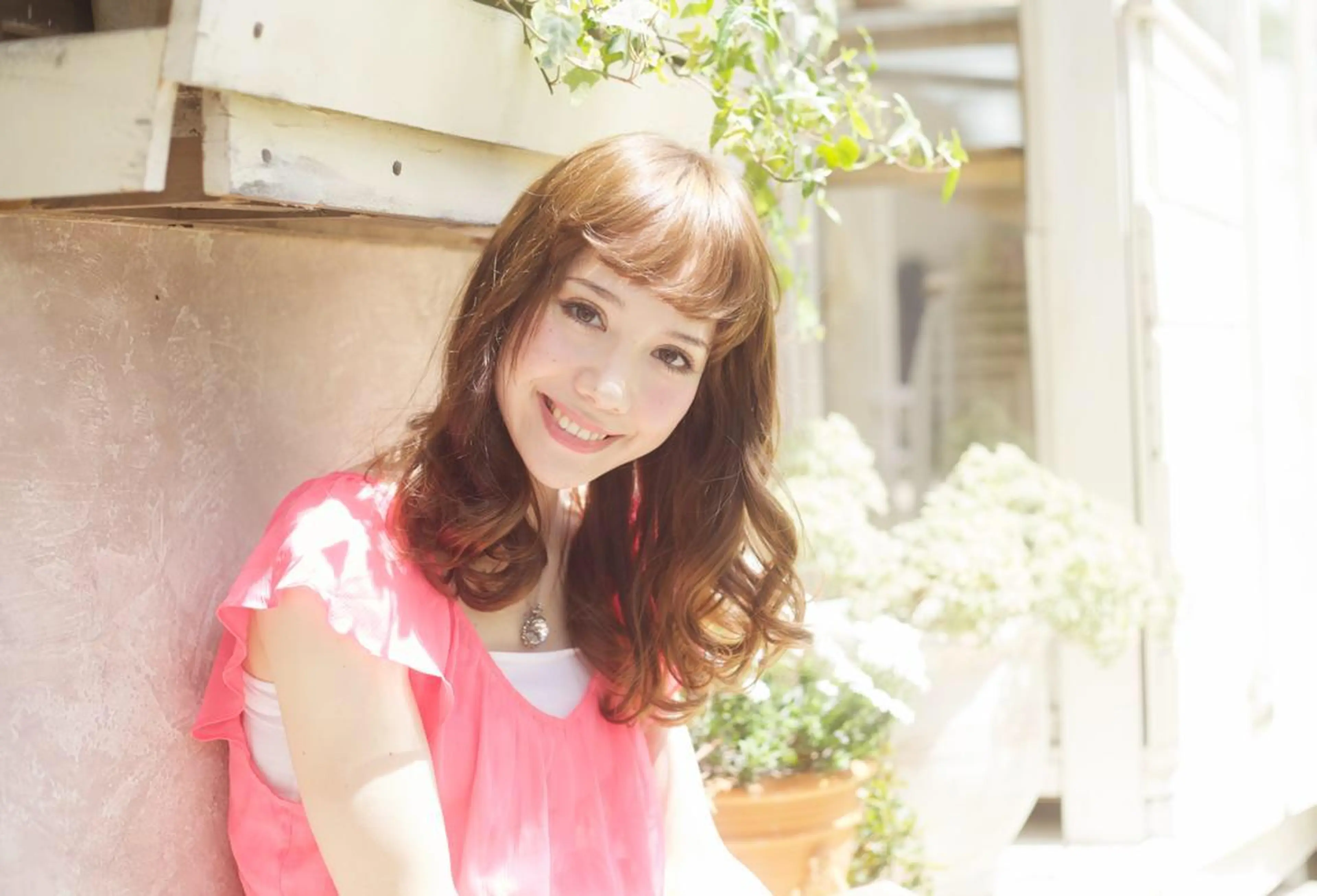 セミロング カラー アッシュ 透明感カラー TOWA 野村　コウダイのヘアスタイル