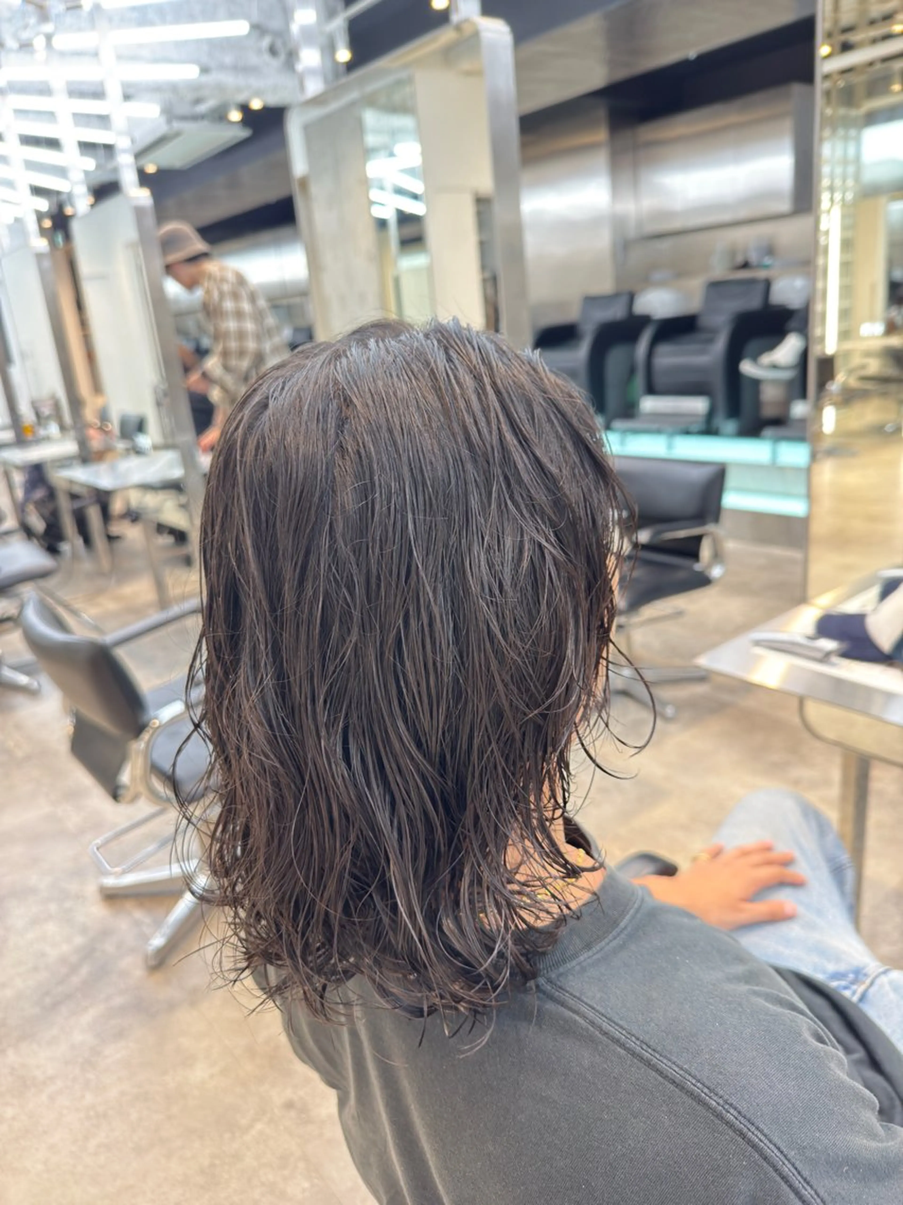 ミディアム パーマ カット パーマ fifth 児玉達哉 当日予約🙆のヘアスタイル