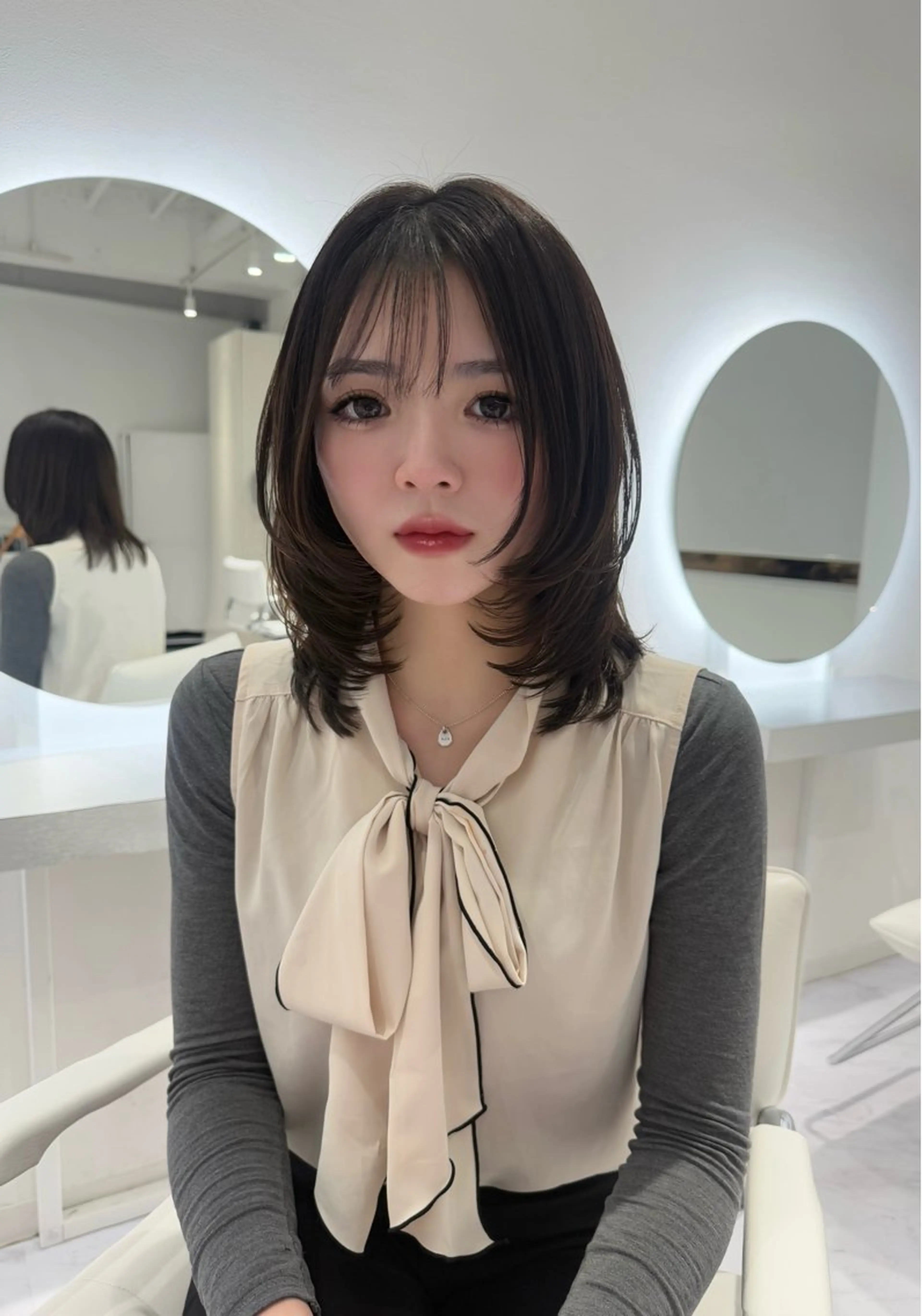 ミディアム レイヤーカット レイヤーカット🫧 🎀Tomoka🎀のヘアスタイル