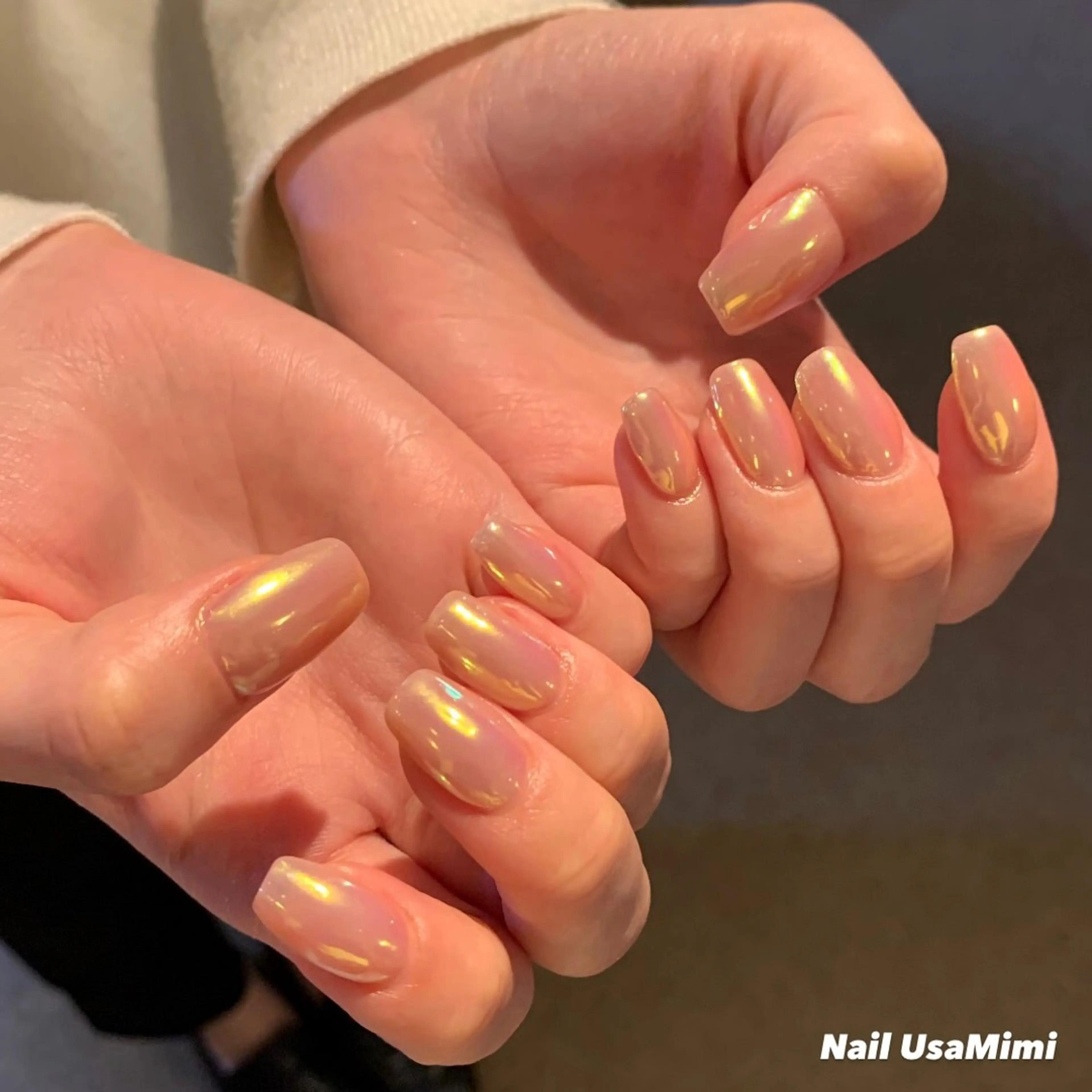 ネイル ジェルネイル マグネットネイル 持ち込み ワンカラーネイル パラジェル 本町ネイルNail UsaMimiのネイルデザイン