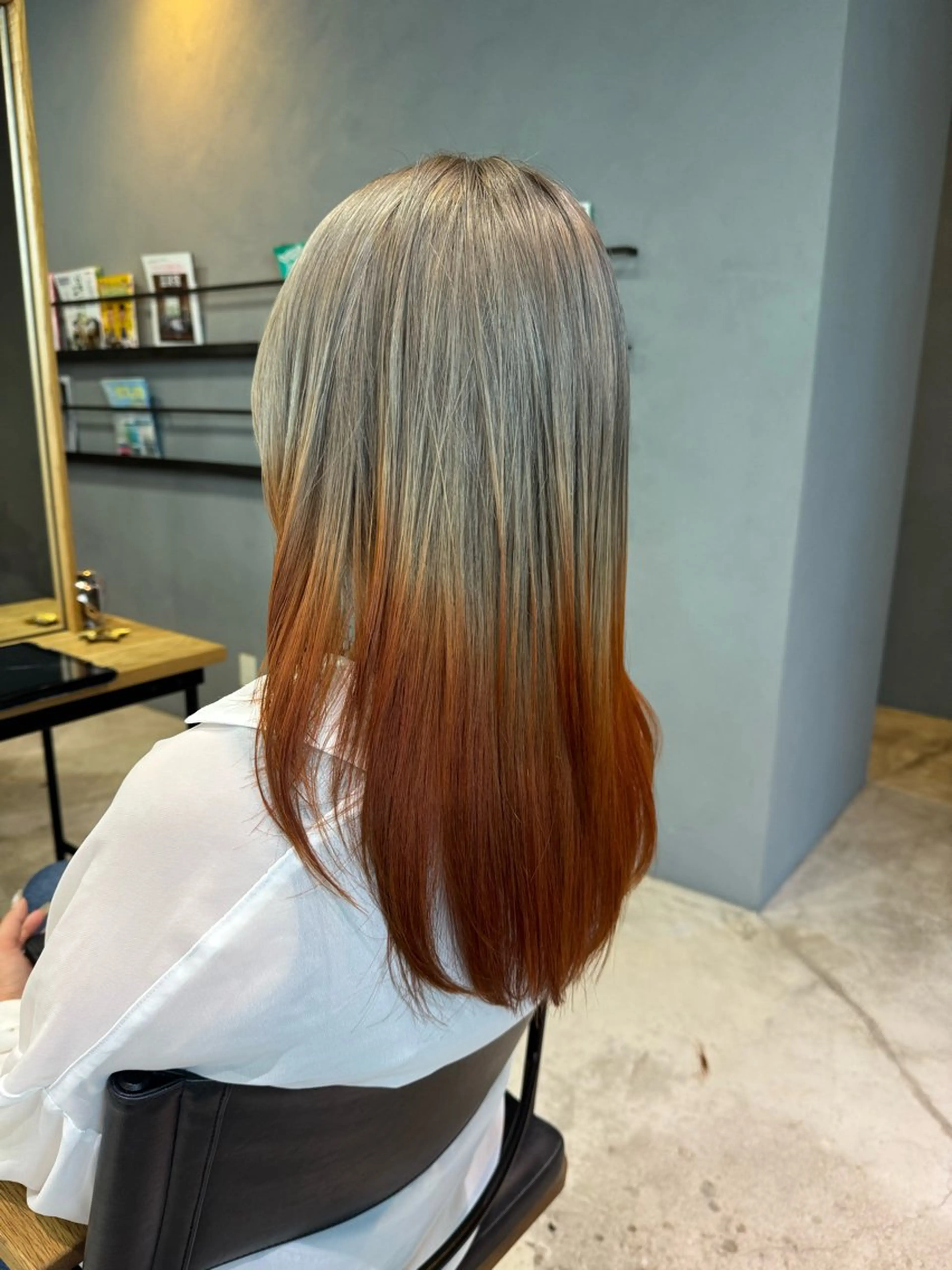 ミディアム 岡崎/髪質改善/ ハイトーン/鈴木進のヘアスタイル