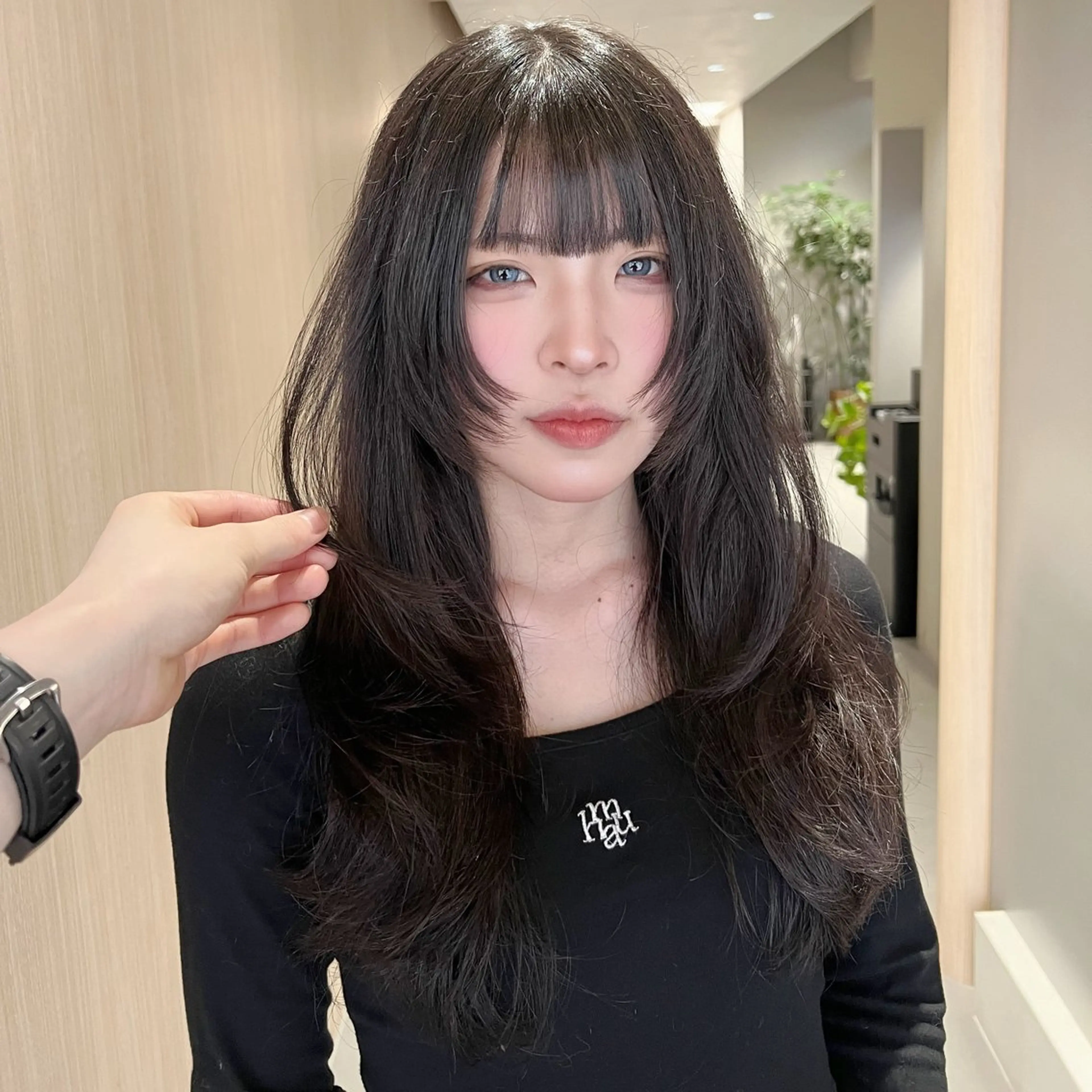 ロング うる艶🫧ハイトーン 💜🦋🫧ミズキのヘアスタイル