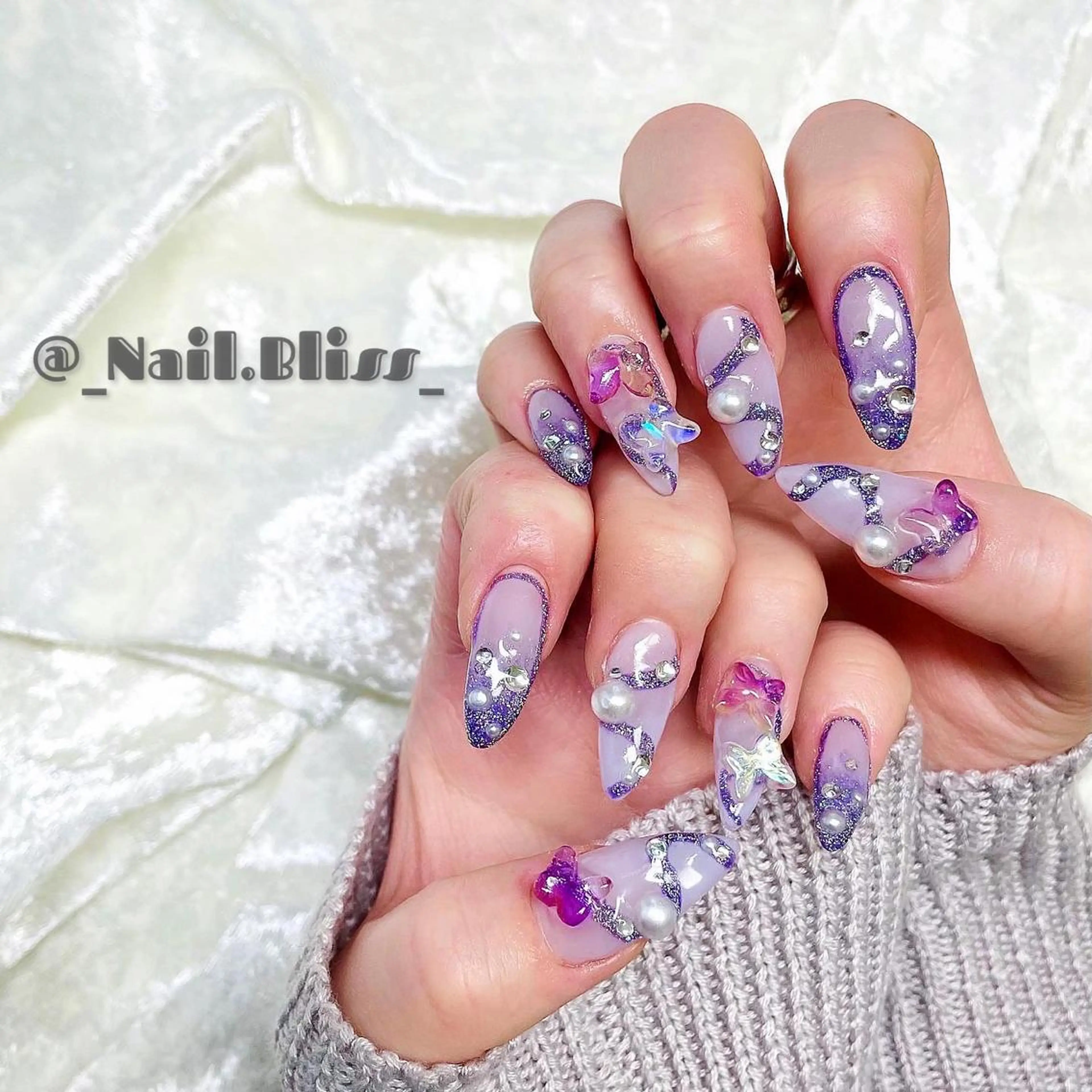 ネイル フラッシュネイル ハンドネイル NAIL BLISSのネイルデザイン