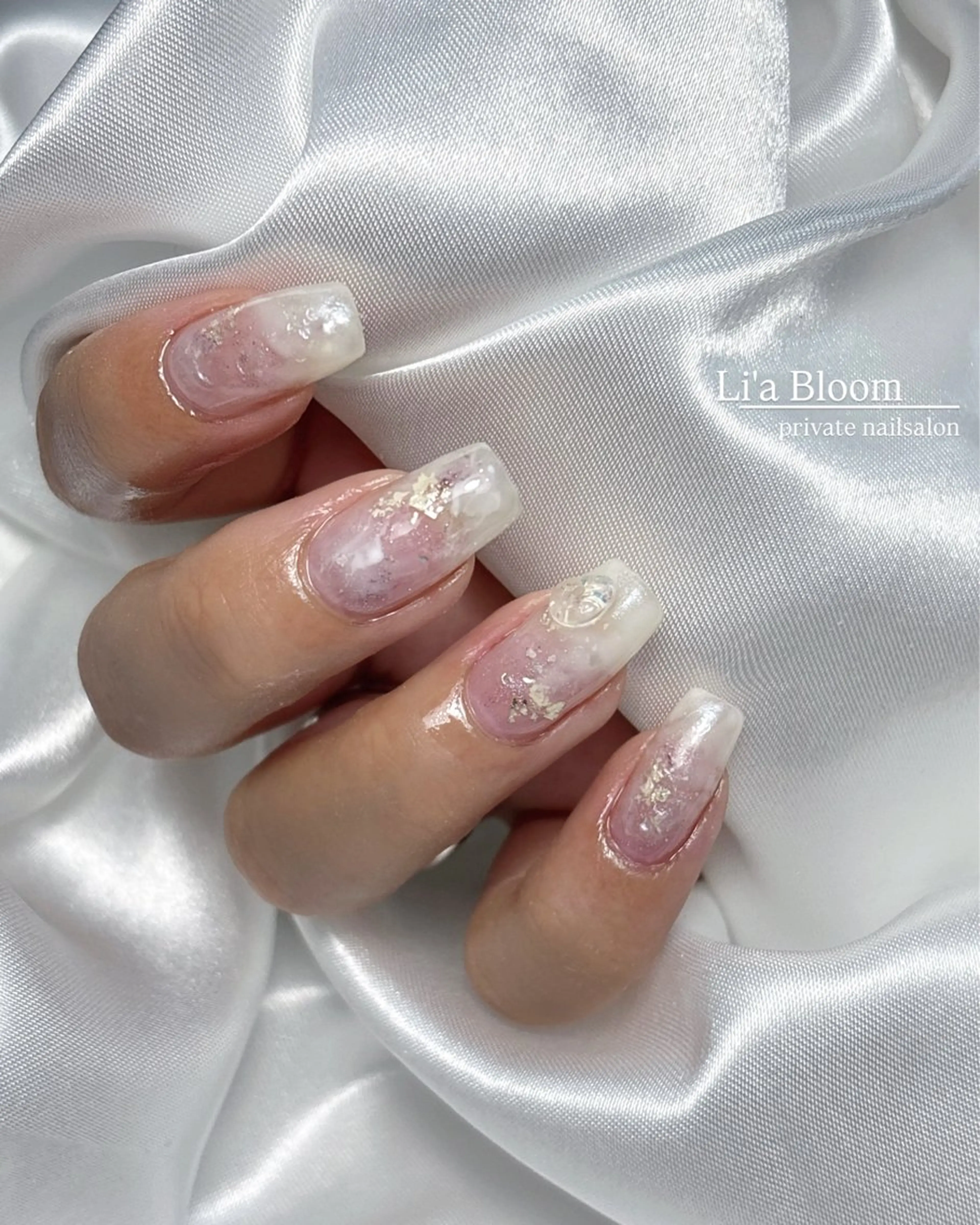 ネイル ハンドネイル Li'a Bloom所属・🦋🤍 madoka🤍のネイルデザイン