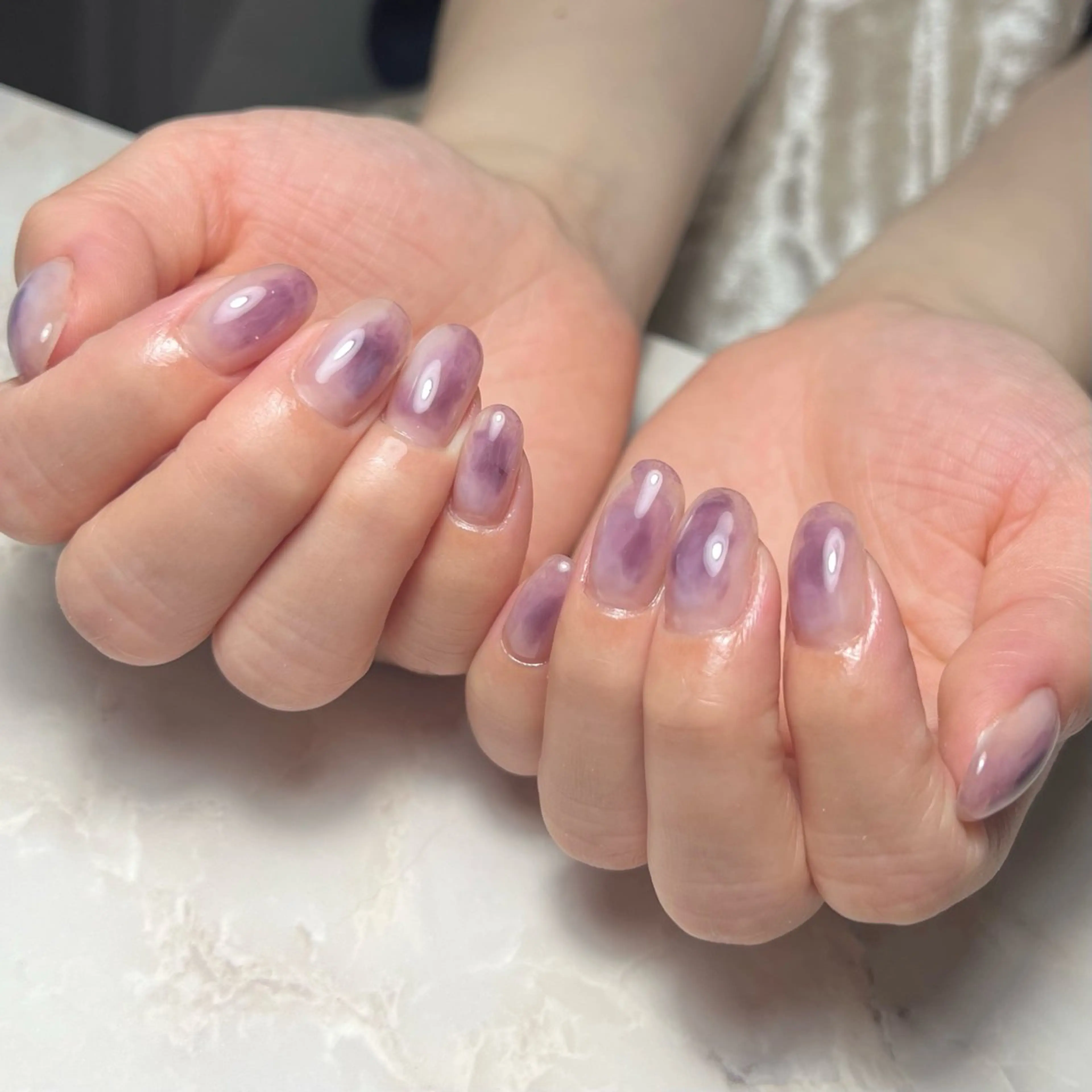 ネイル 持ち込み ニュアンスネイル ハンドネイル 港区ネイル🌼*･ Shainon池田のネイルデザイン
