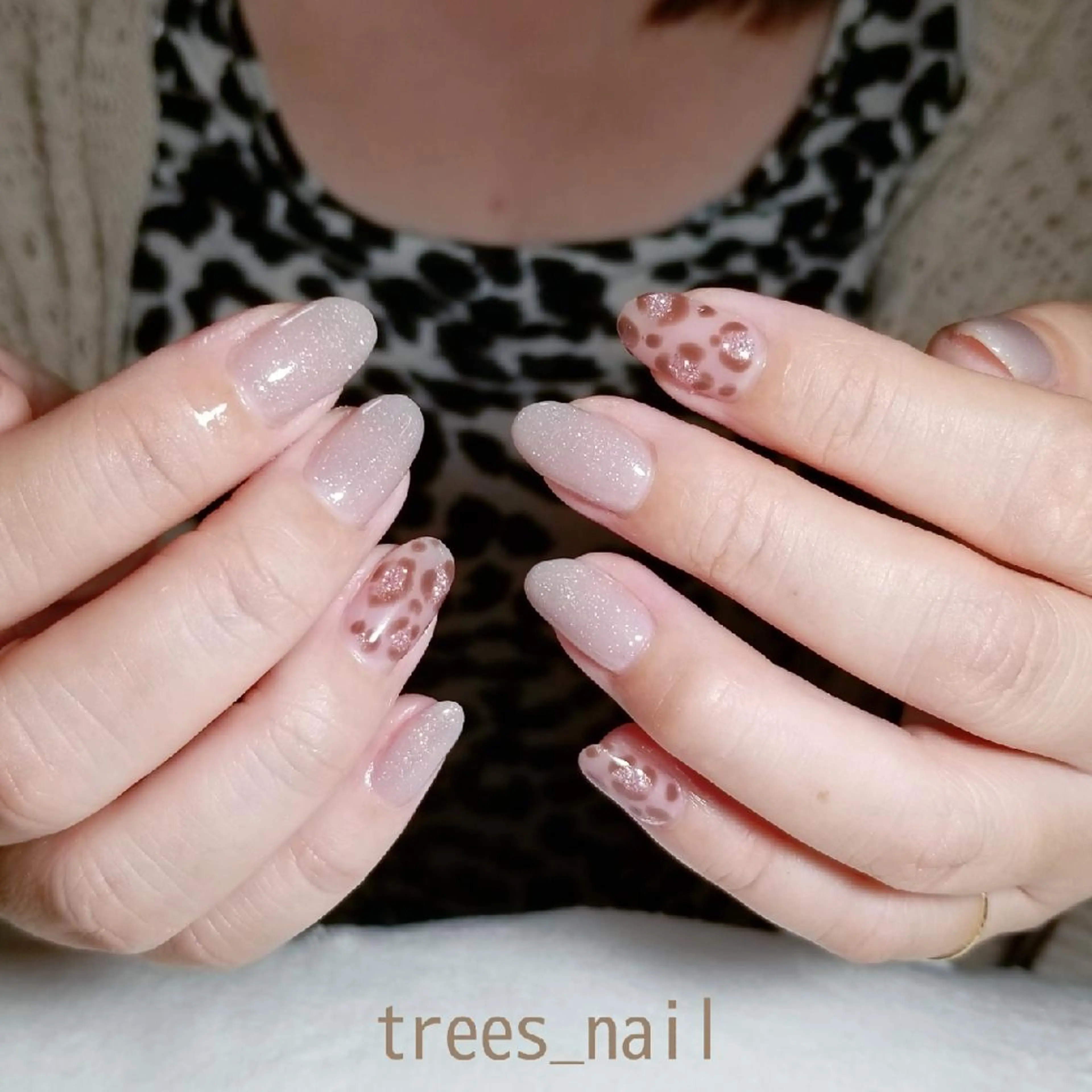 ネイル アニマル柄 ハンドネイル フットネイル trees_ nailのネイルデザイン