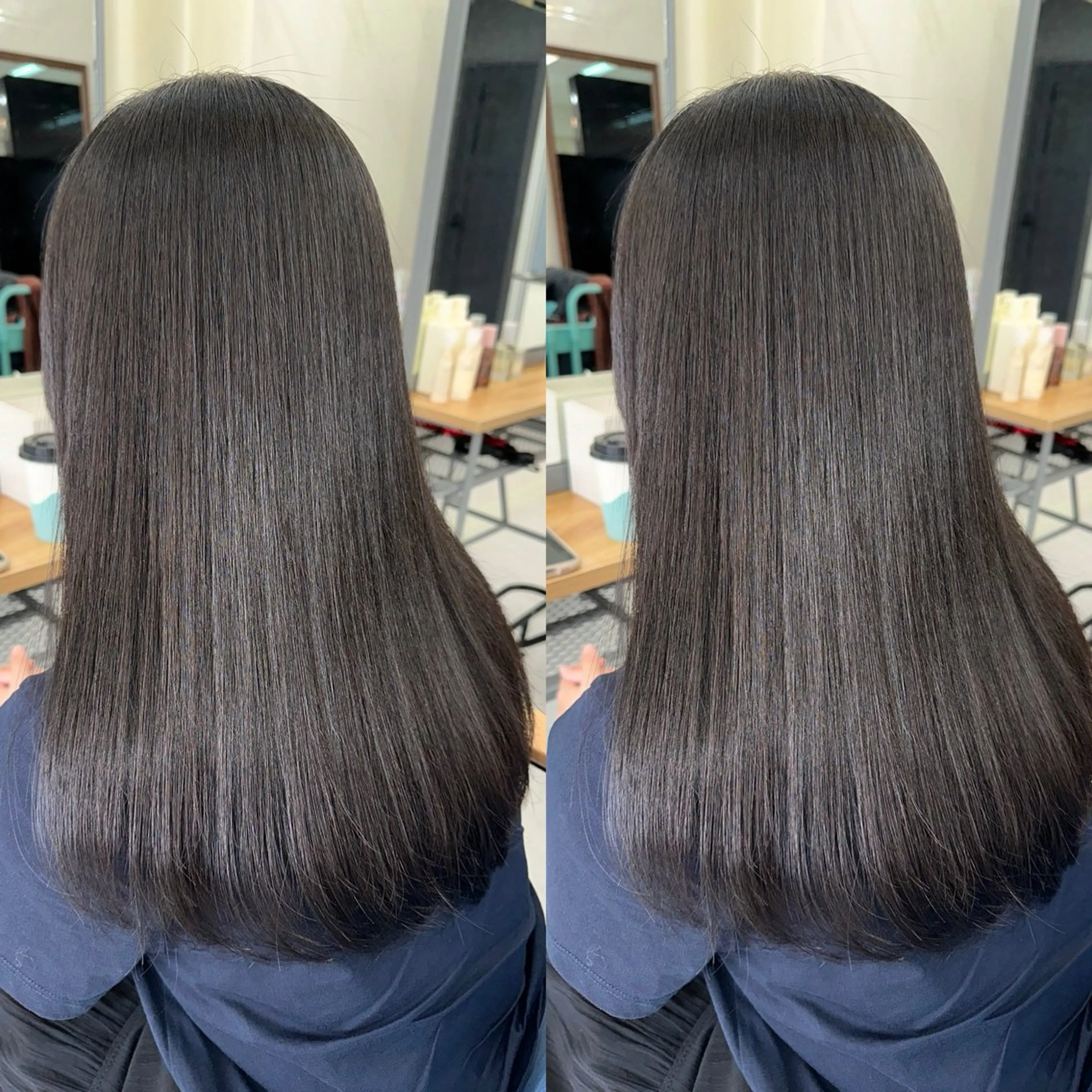 セミロング 髪質改善 縮毛矯正 トリートメント 酸性ストレート 酸熱トリートメント カット 縮毛矯正 トリートメント 縮毛矯正/髪質改善/ レイヤー代々木/木下のヘアスタイル