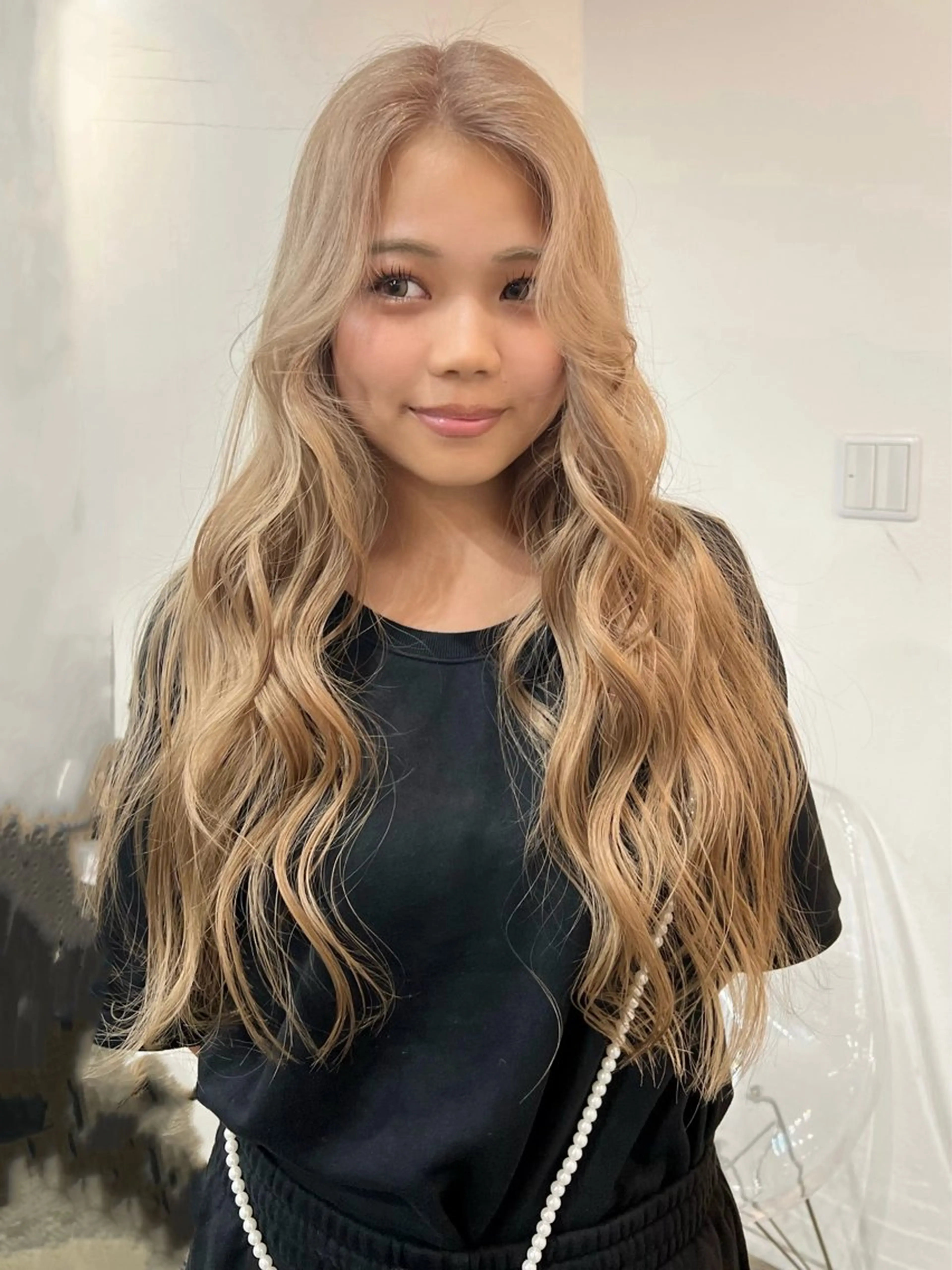 セミロング いざわりお /梅田/ブリーチのヘアスタイル