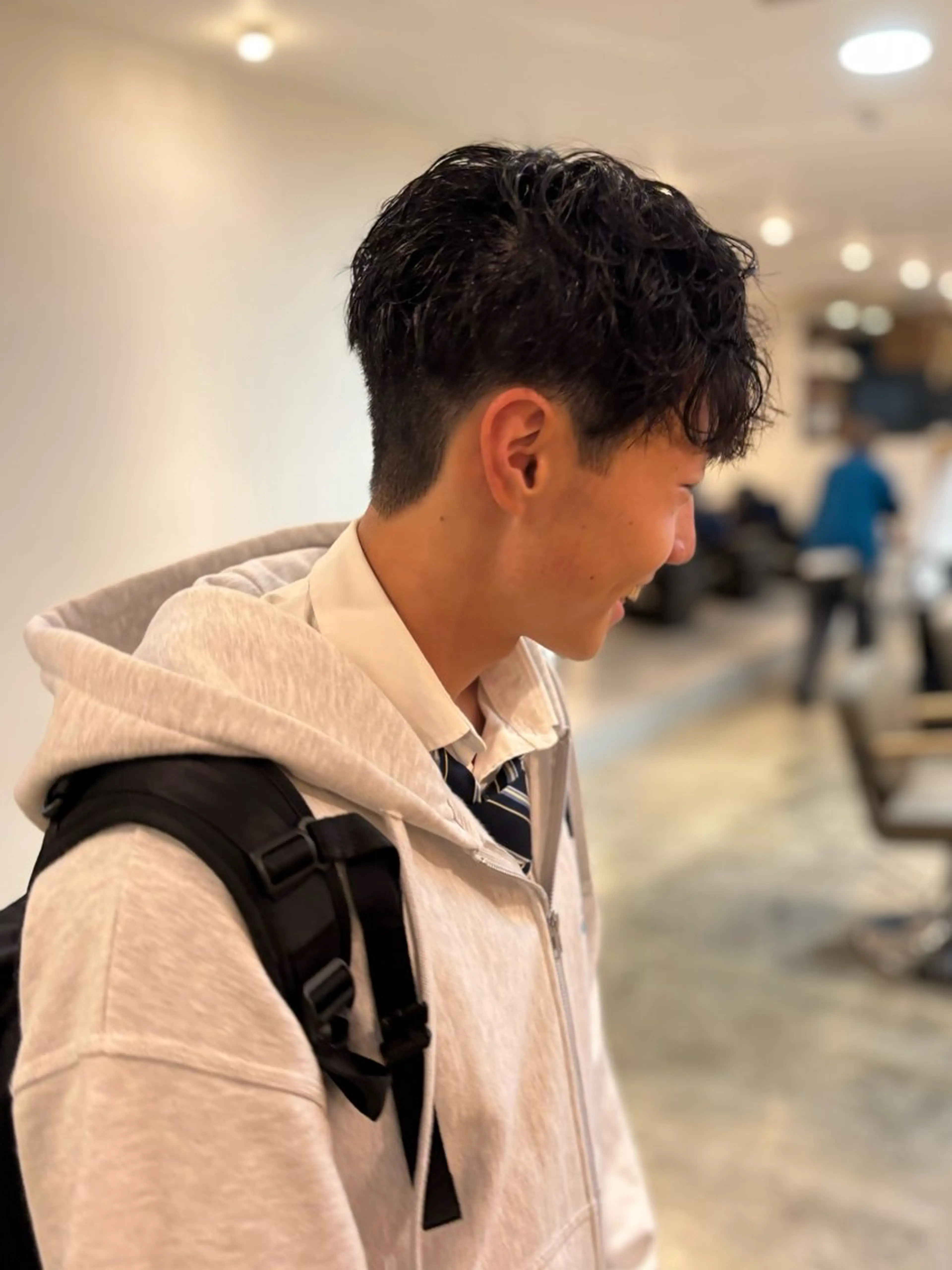 メンズ メンズパーマ カット ☁️RIKA☁️ @ri2_____bのヘアスタイル