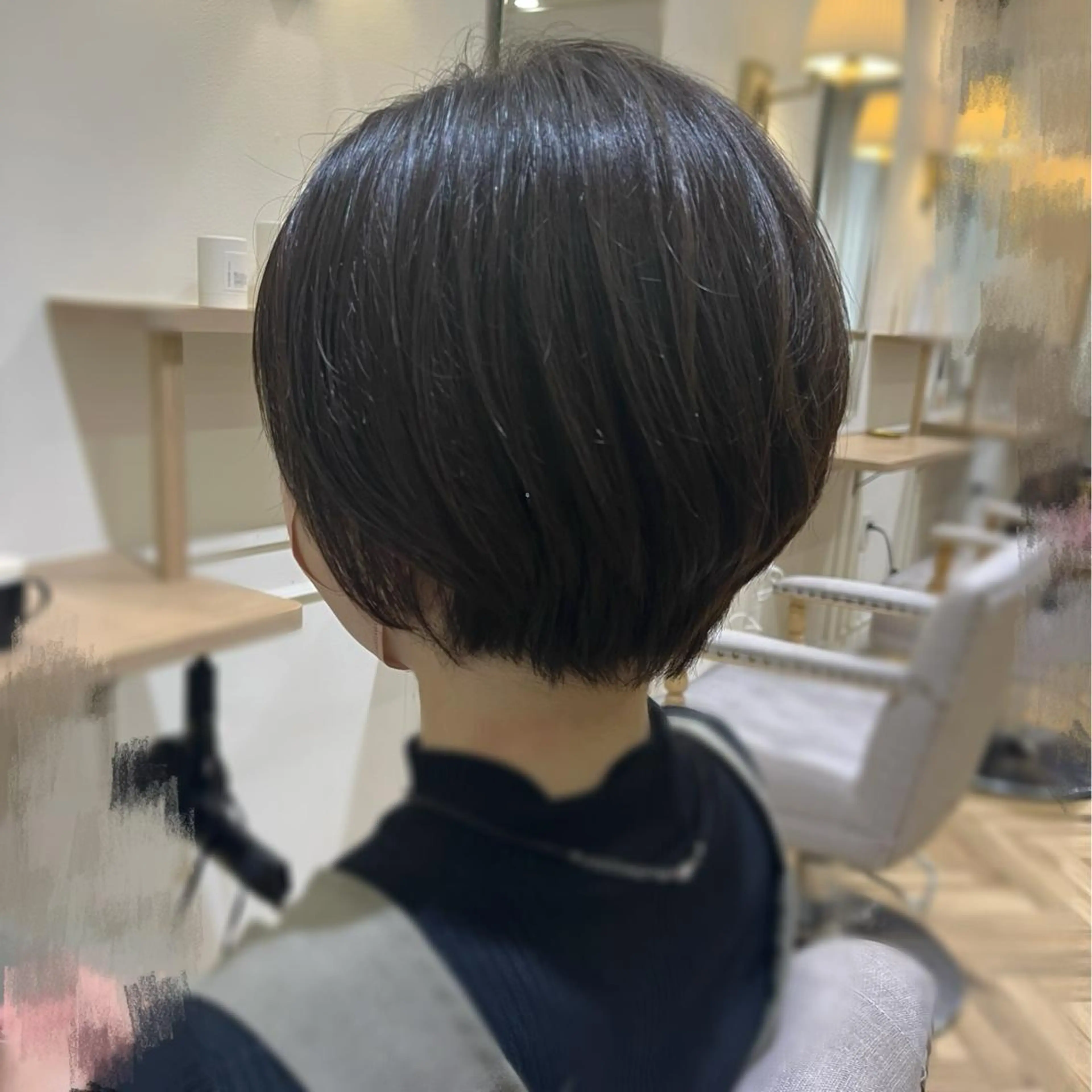 ショート カット ヘアカラー 韓国ﾍｱ&ｼｮｰﾄ ボブ💜桑原のヘアスタイル