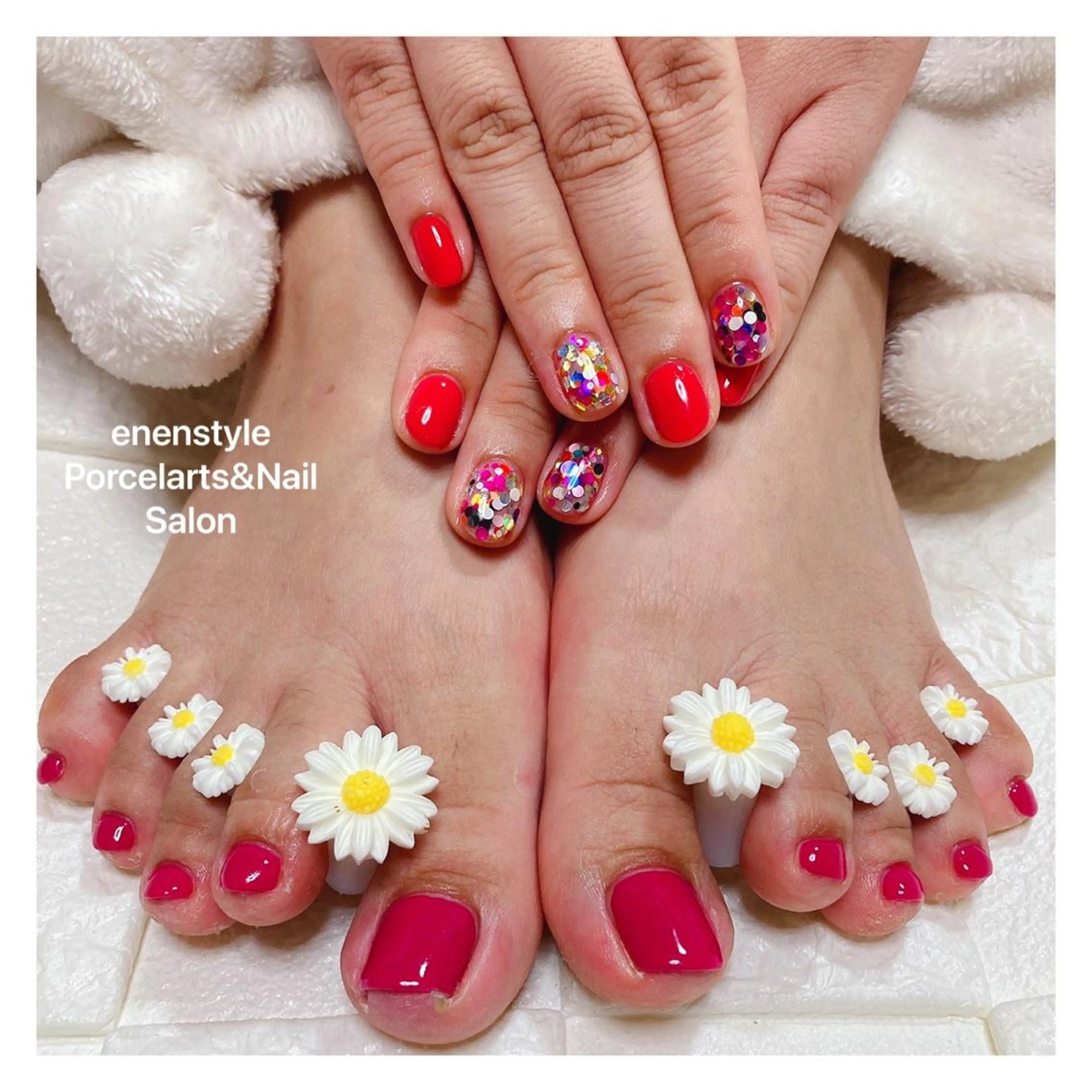 ミディアム ネイル 👑enen style👑のネイルデザイン