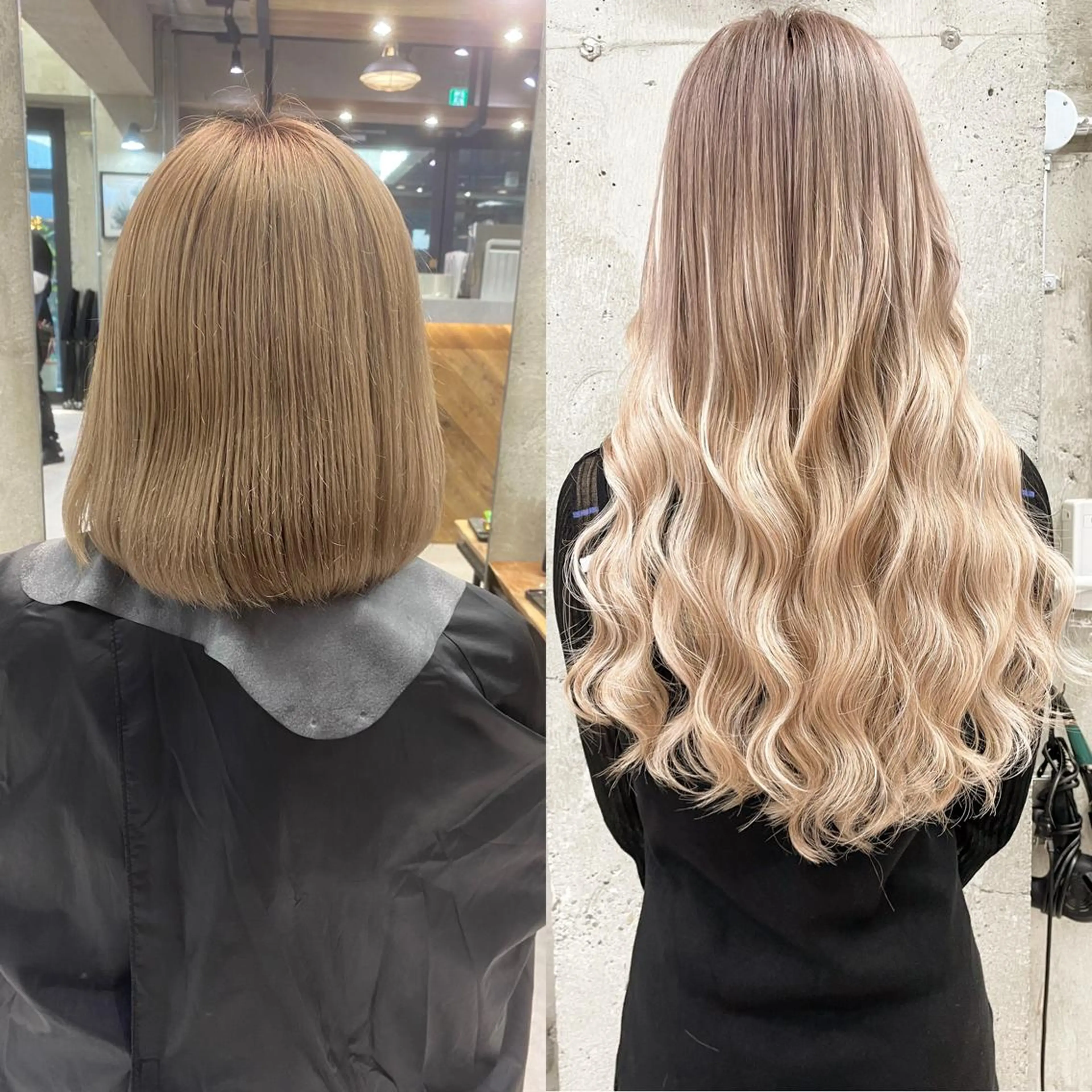 ロング カラー ヘアアレンジ エクステ ヘアカラー エクステ TATSUYA アートディレクターのヘアスタイル