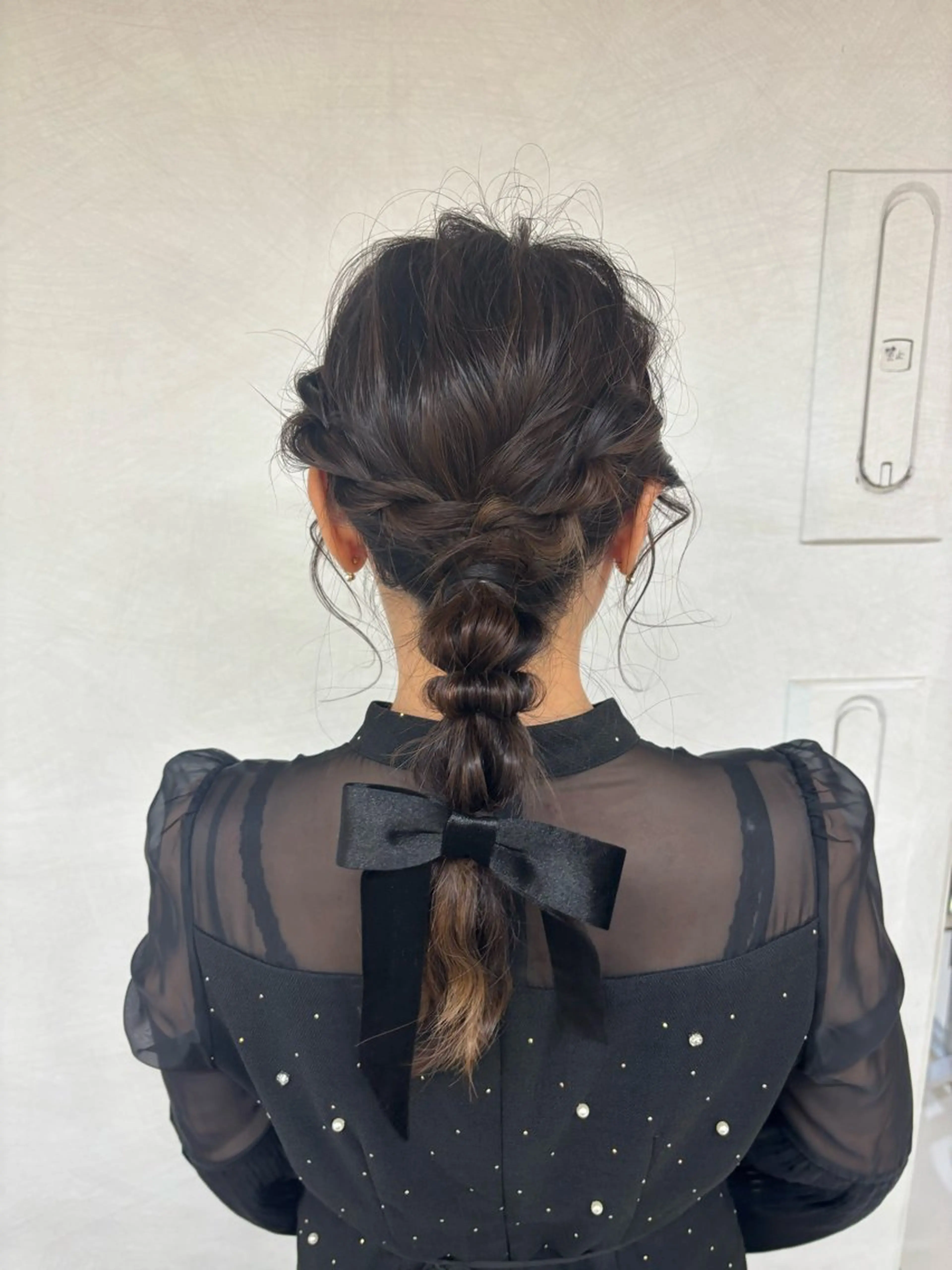 ミディアム ヘアセット レイヤーカット/ボブ /nene🍥⋆*のヘアスタイル