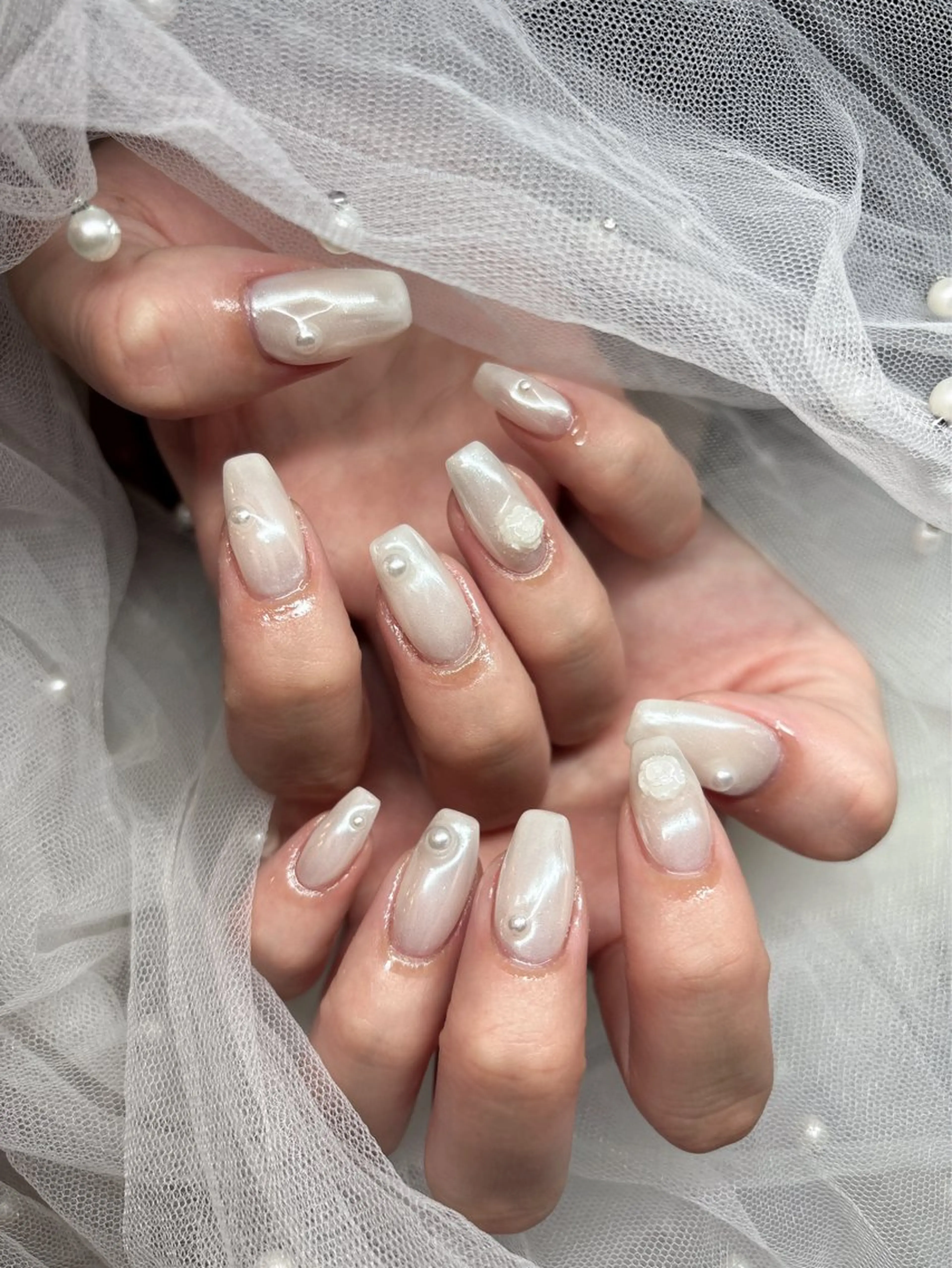 ネイル アートネイル ジェルネイル ロングネイル スカルプネイル シンプルネイル happiness nailのネイルデザイン