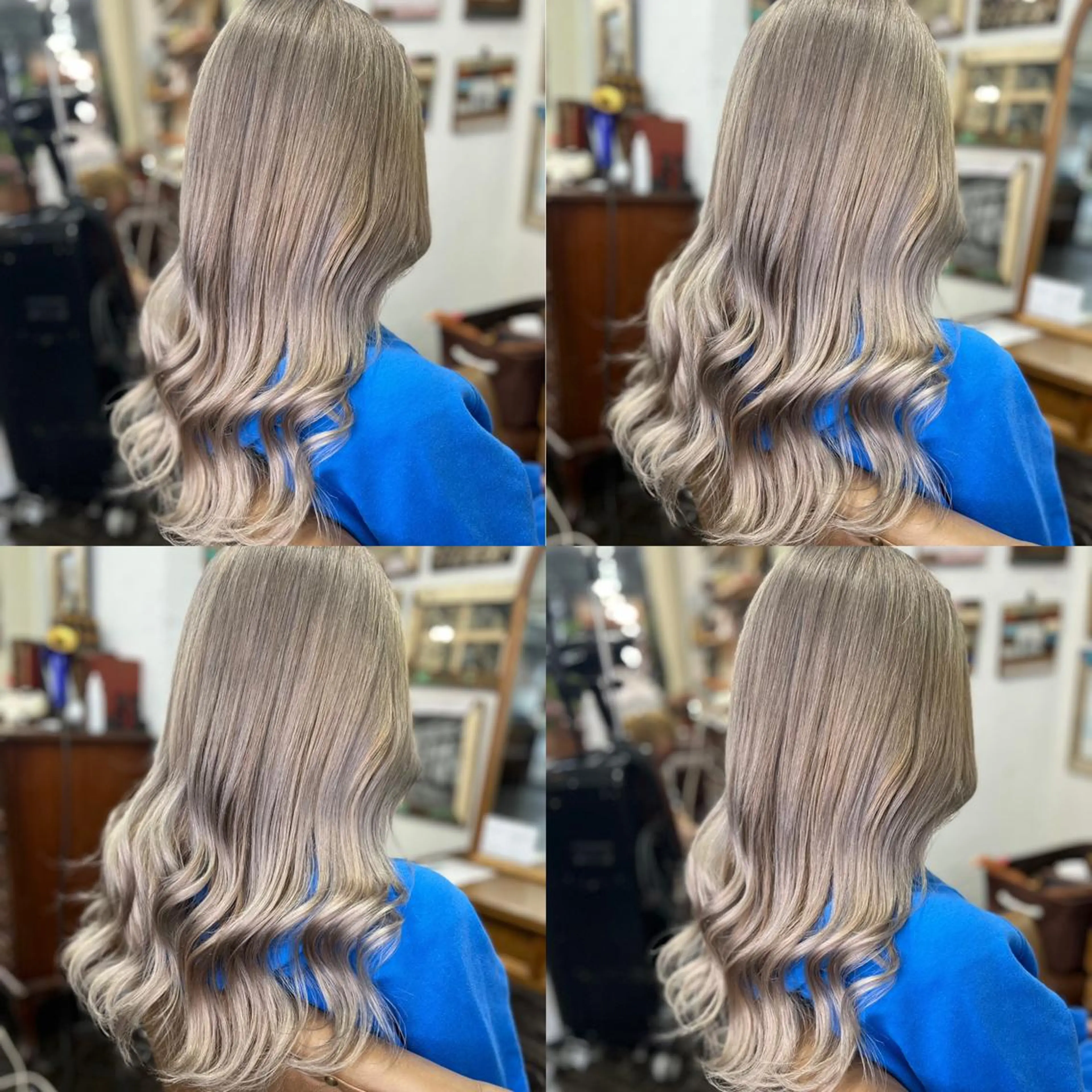 ロング カラー ハイトーンカラー カット ヘアカラー トリートメント モモカ/ハイトーン /バレイヤージュのヘアスタイル