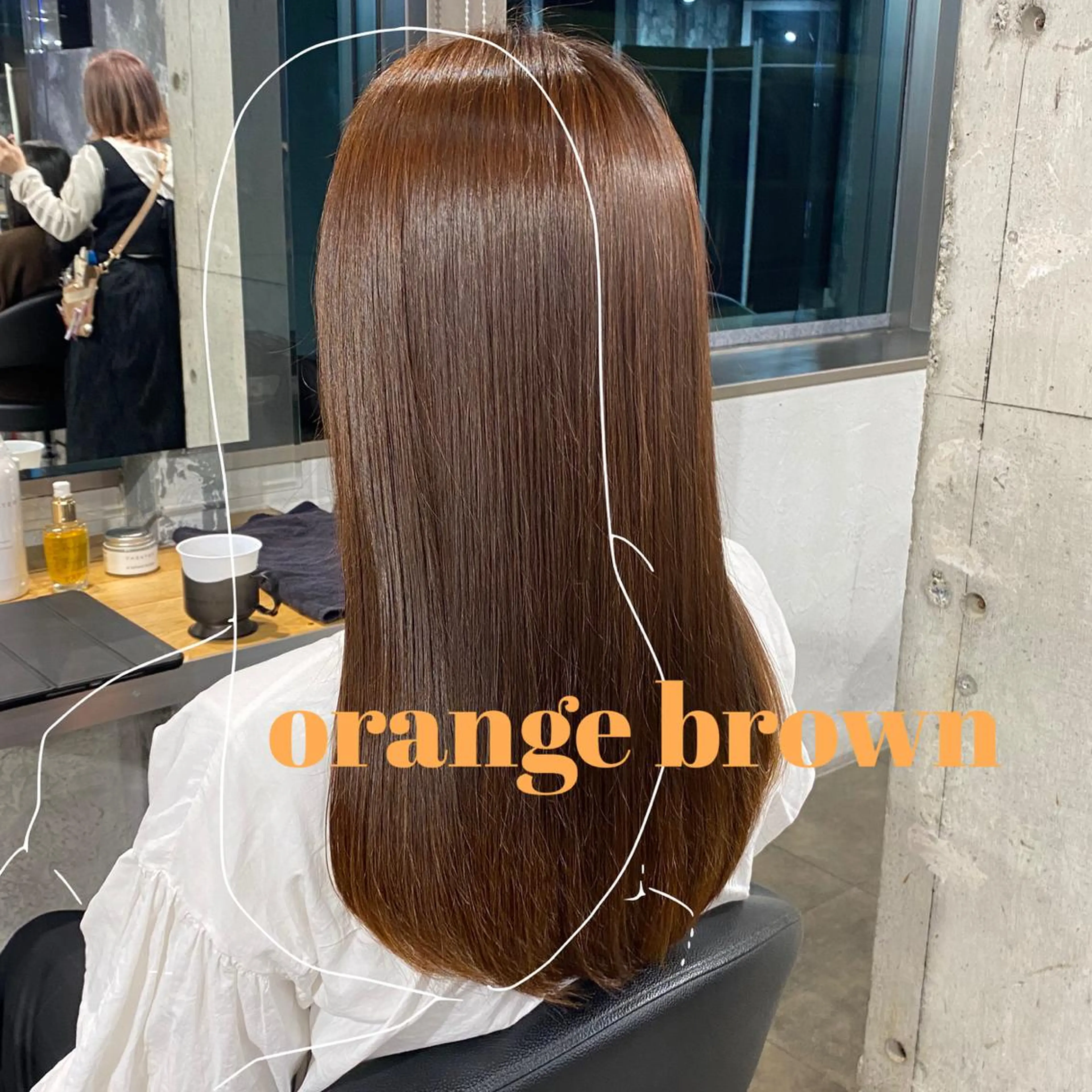 セミロング カラー ヘアアレンジ 赤味消し.髪質改善 🌿𝘠𝘜𝘙𝘐のヘアスタイル