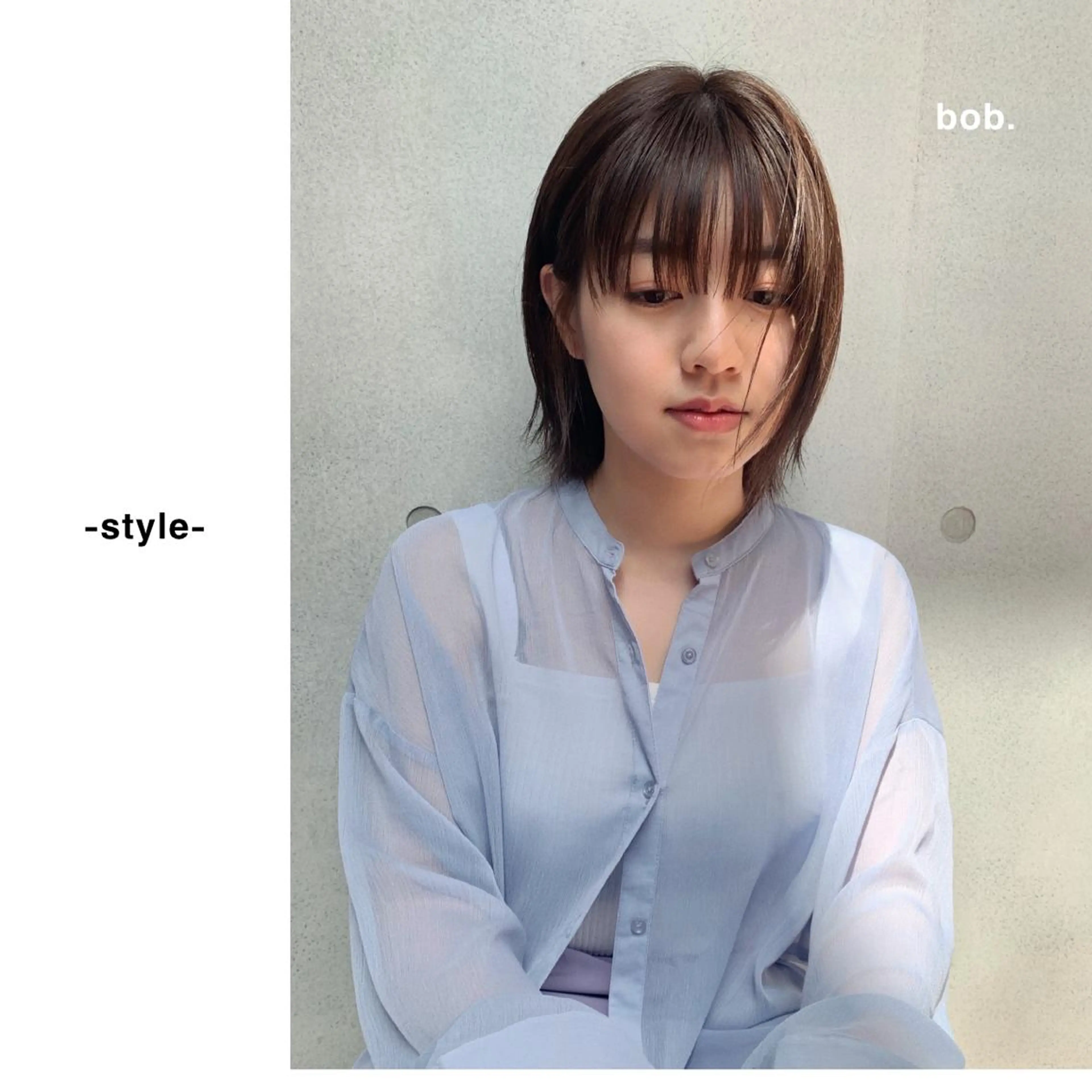 ショート ボブ 外ハネヘア カット ヘアカラー トリートメント loka所属・山本 晶大のヘアスタイル