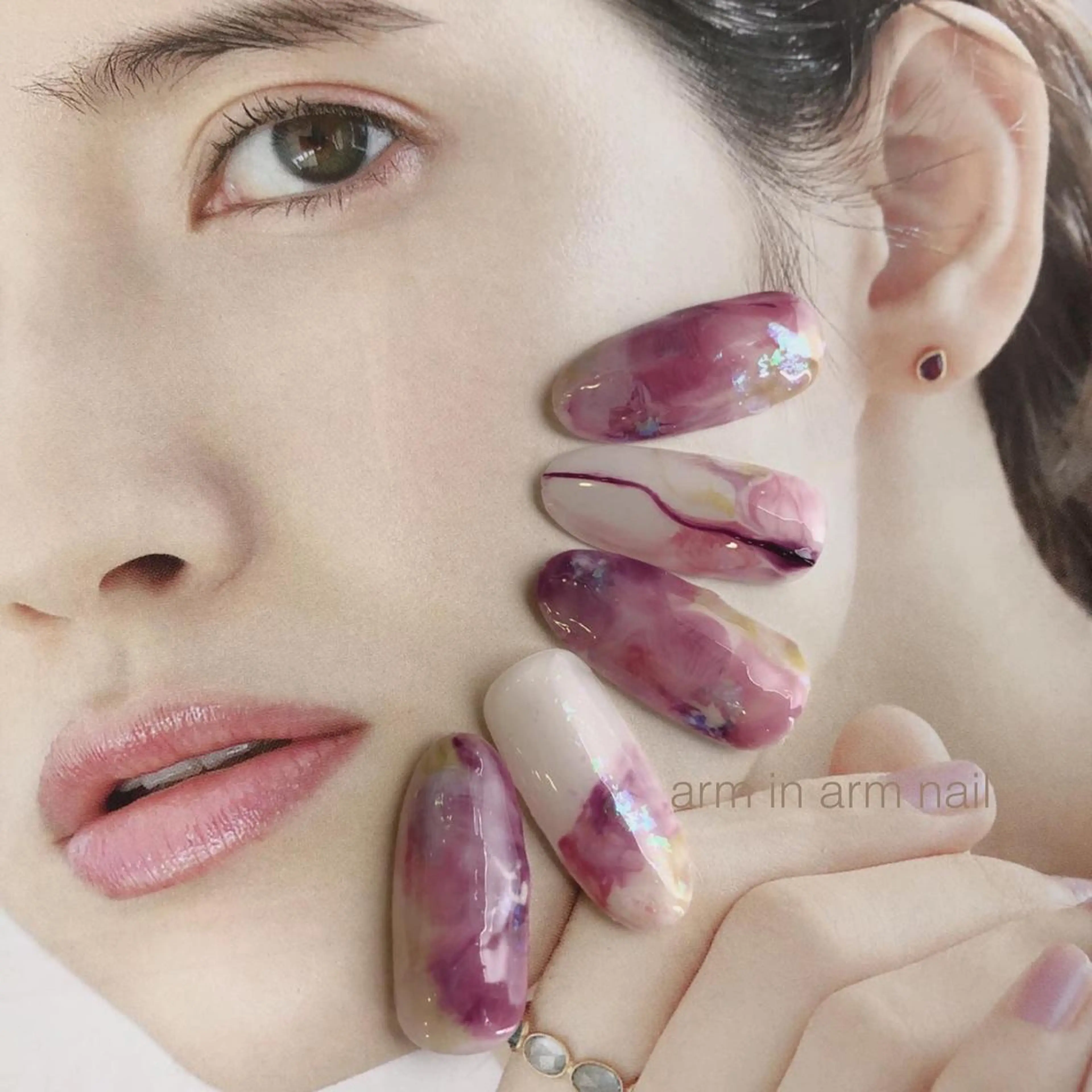 ネイル arm in arm ︎✿Yamamotoのマツエク・マツパデザイン