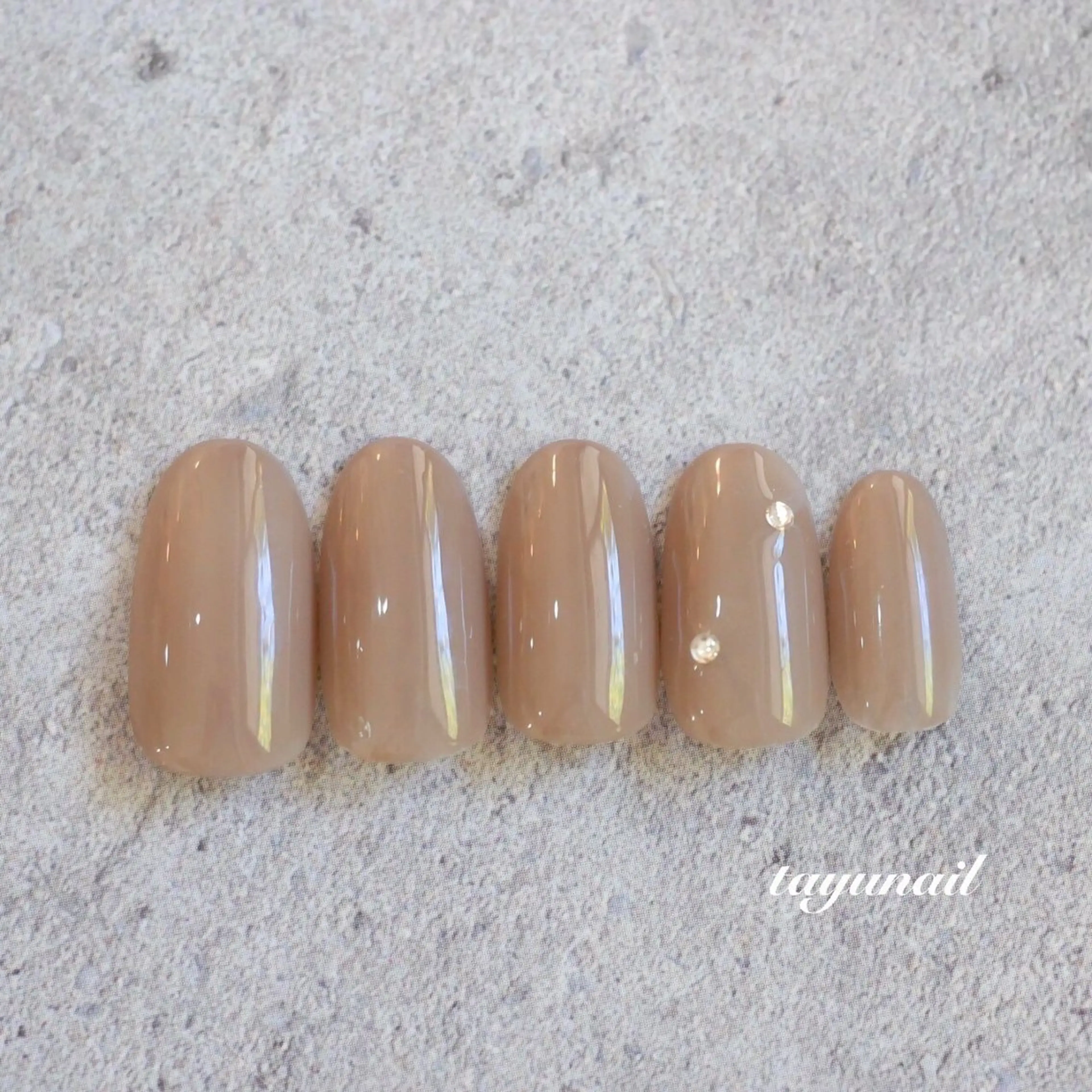 ネイル アートネイル ジェルネイル パラジェル シンプルネイル 冬ネイル ハンドネイル ネイルサロン・ネイルスクール　たゆnail所属・ネイルサロン 【たゆnail】のネイルデザイン