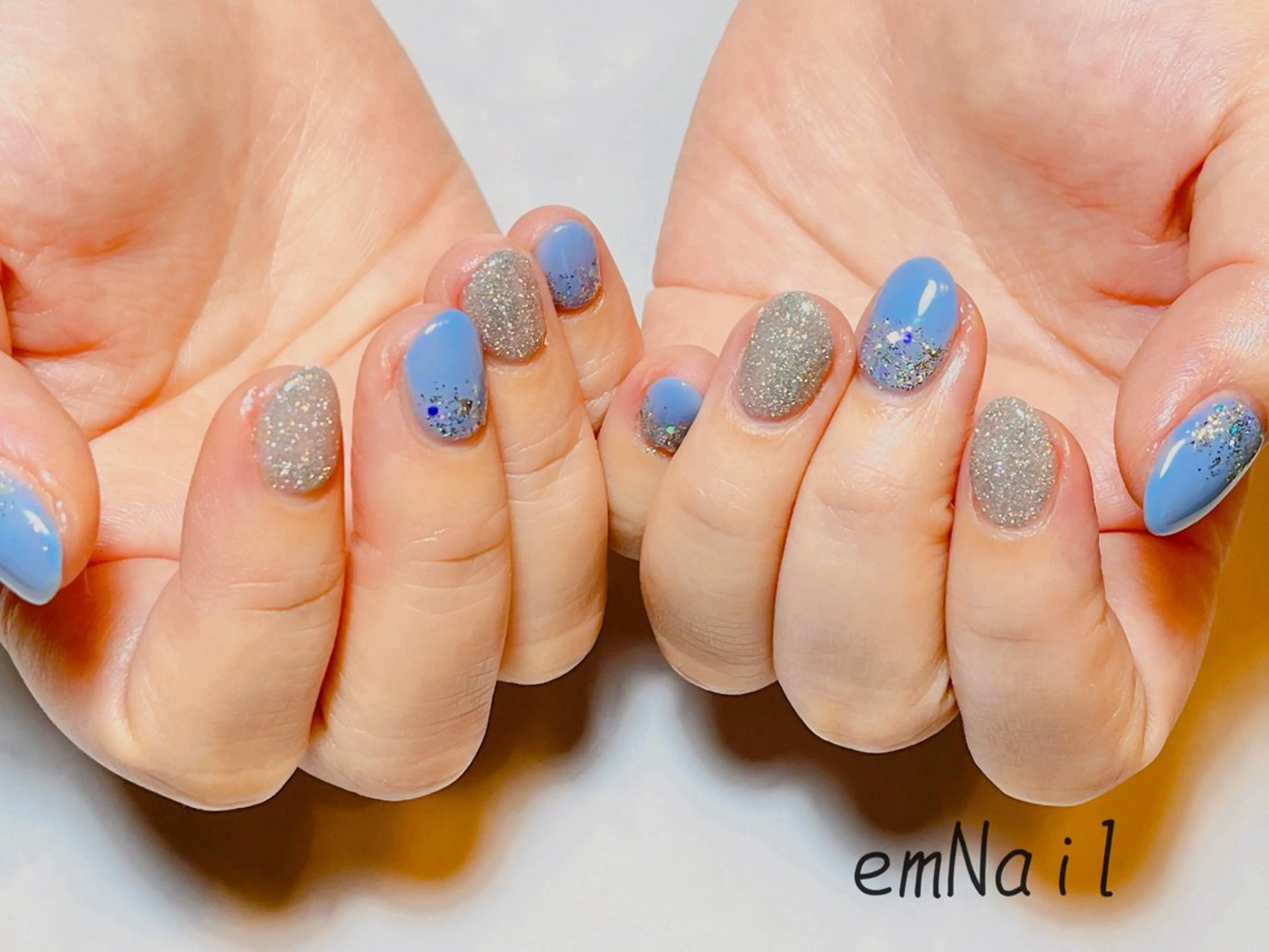 ネイル ラメ(グリッター) ハンドネイル emNail所属・em Nailのネイルデザイン