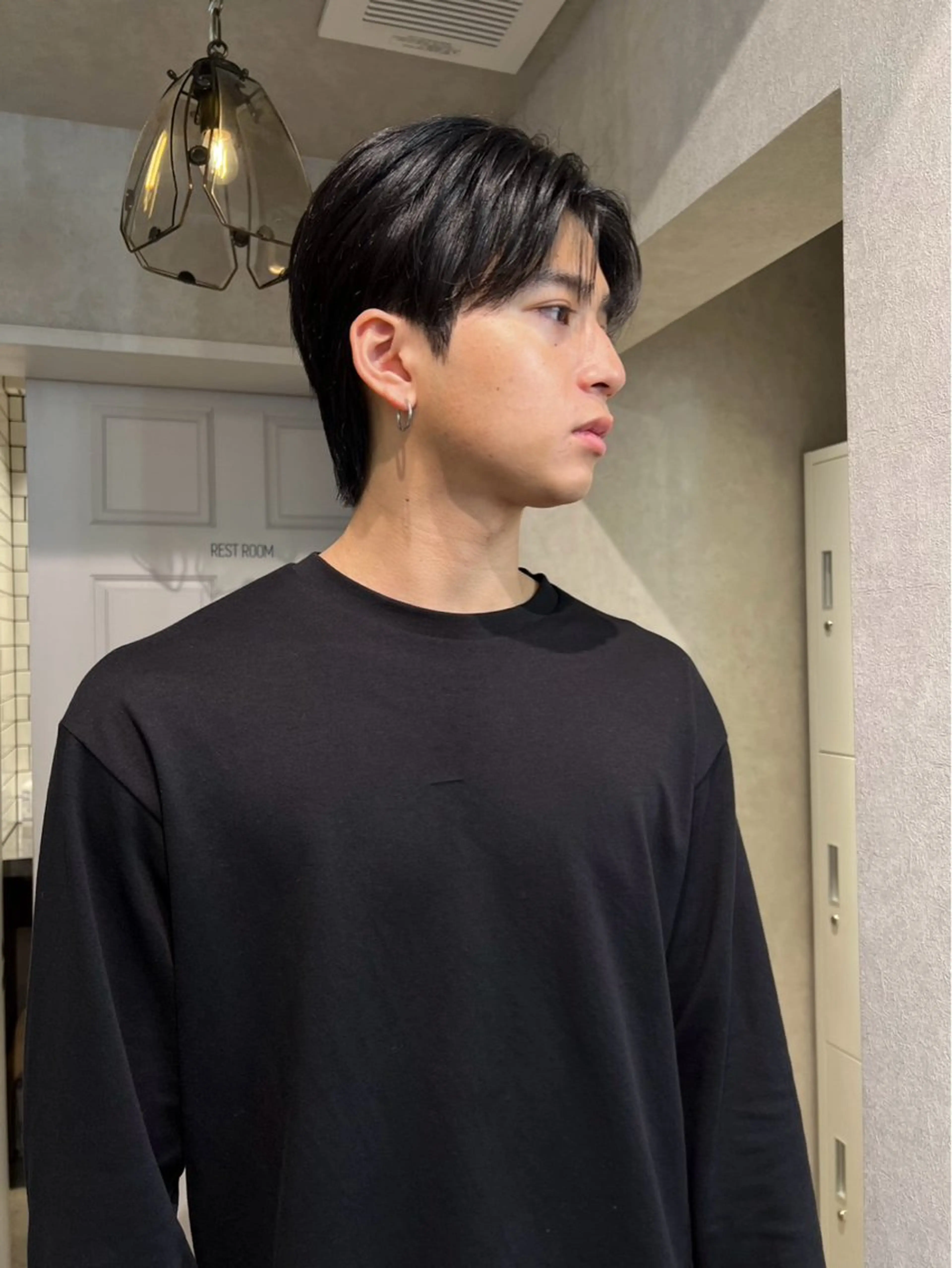 【メンズ】モテナチュラルセンターパート➕眉カットの写真