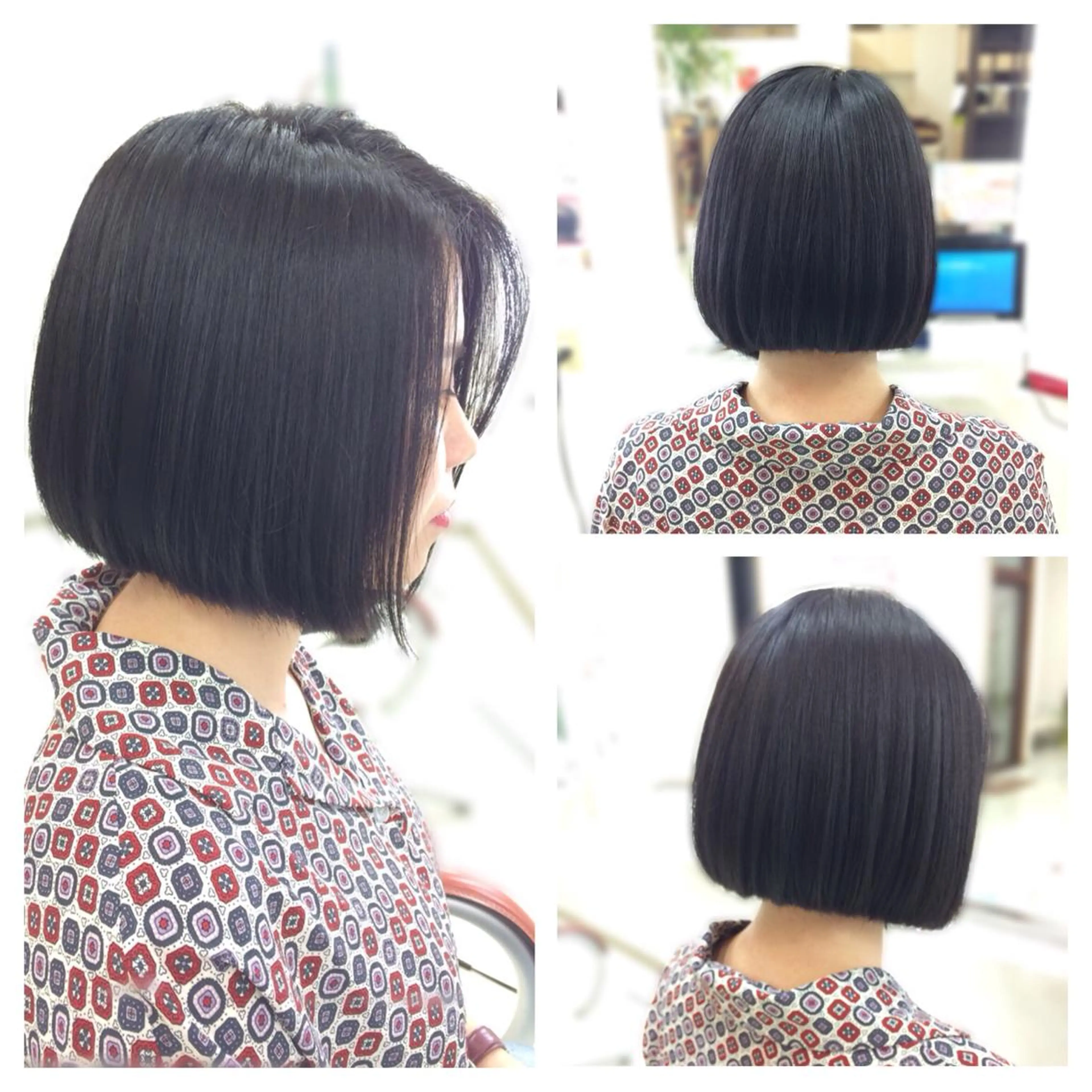 ミディアム ボブ カット トリートメント ヘッドスパ Hair VERDEのヘアスタイル