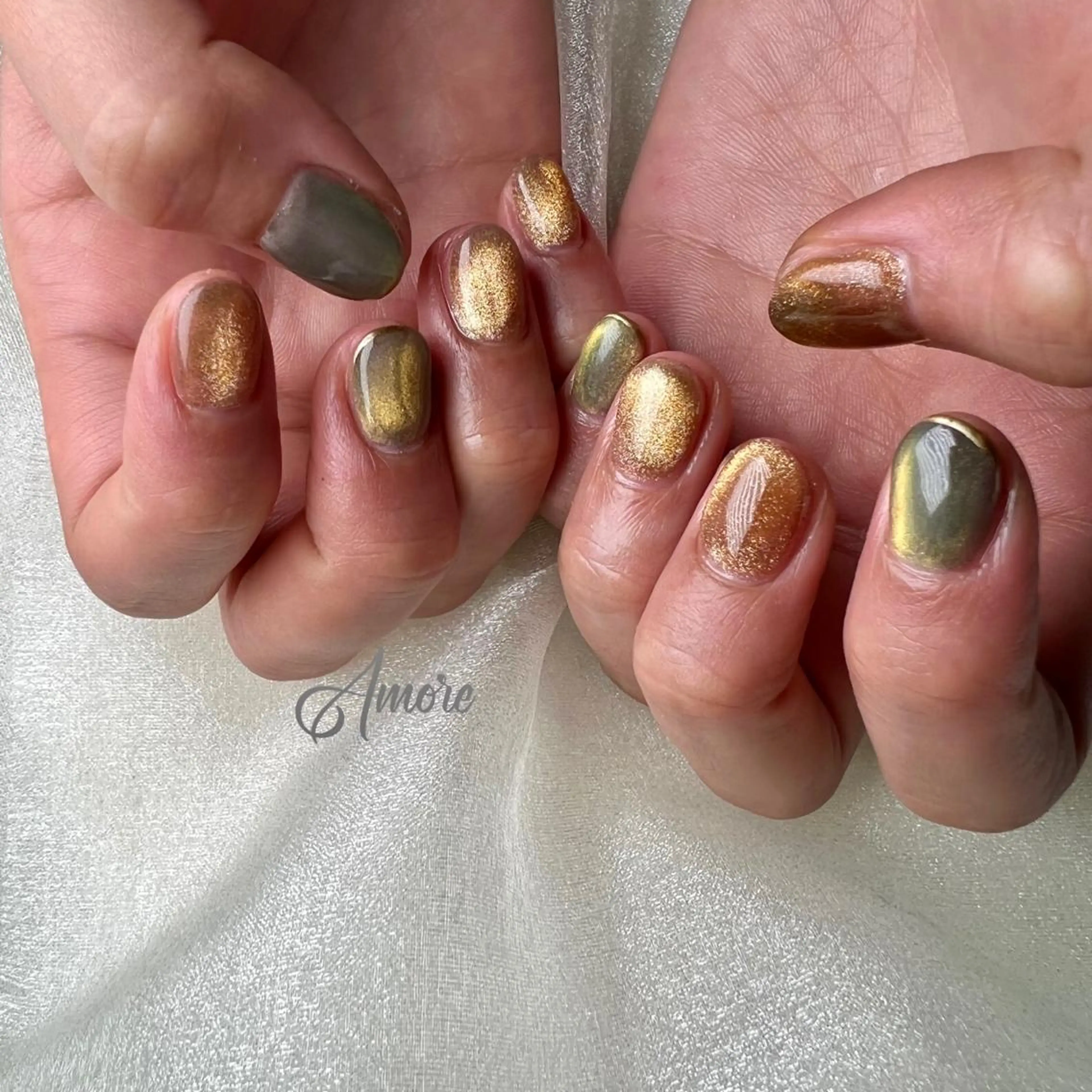 ネイル ジェルネイル 氷ネイル・うるうるネイル マグネットネイル ミラーネイル ニュアンスネイル You kyehwaのネイルデザイン