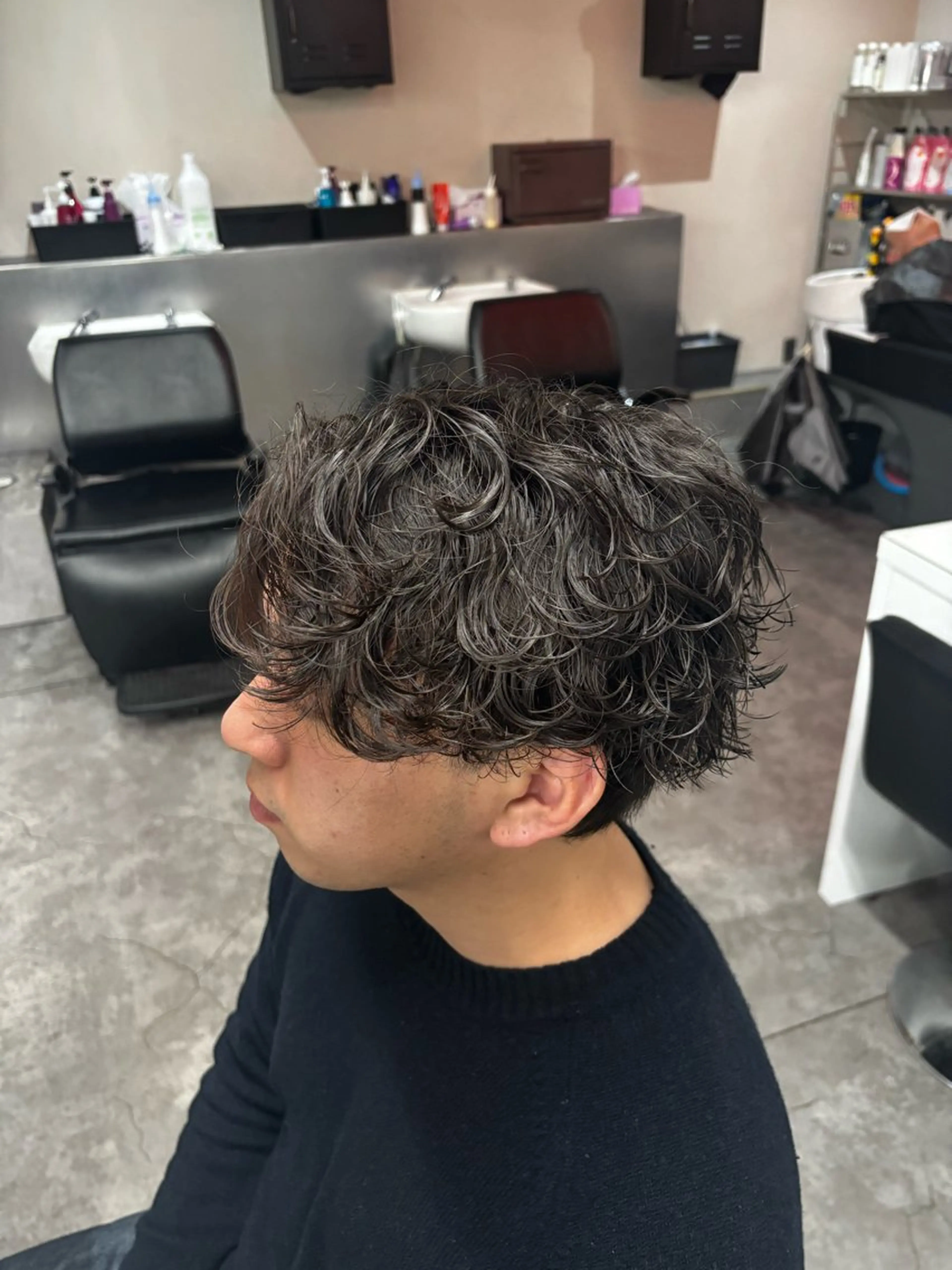 パーマ メンズ メンズ特化✨️ 韓国風パーマ🔥一八のヘアスタイル