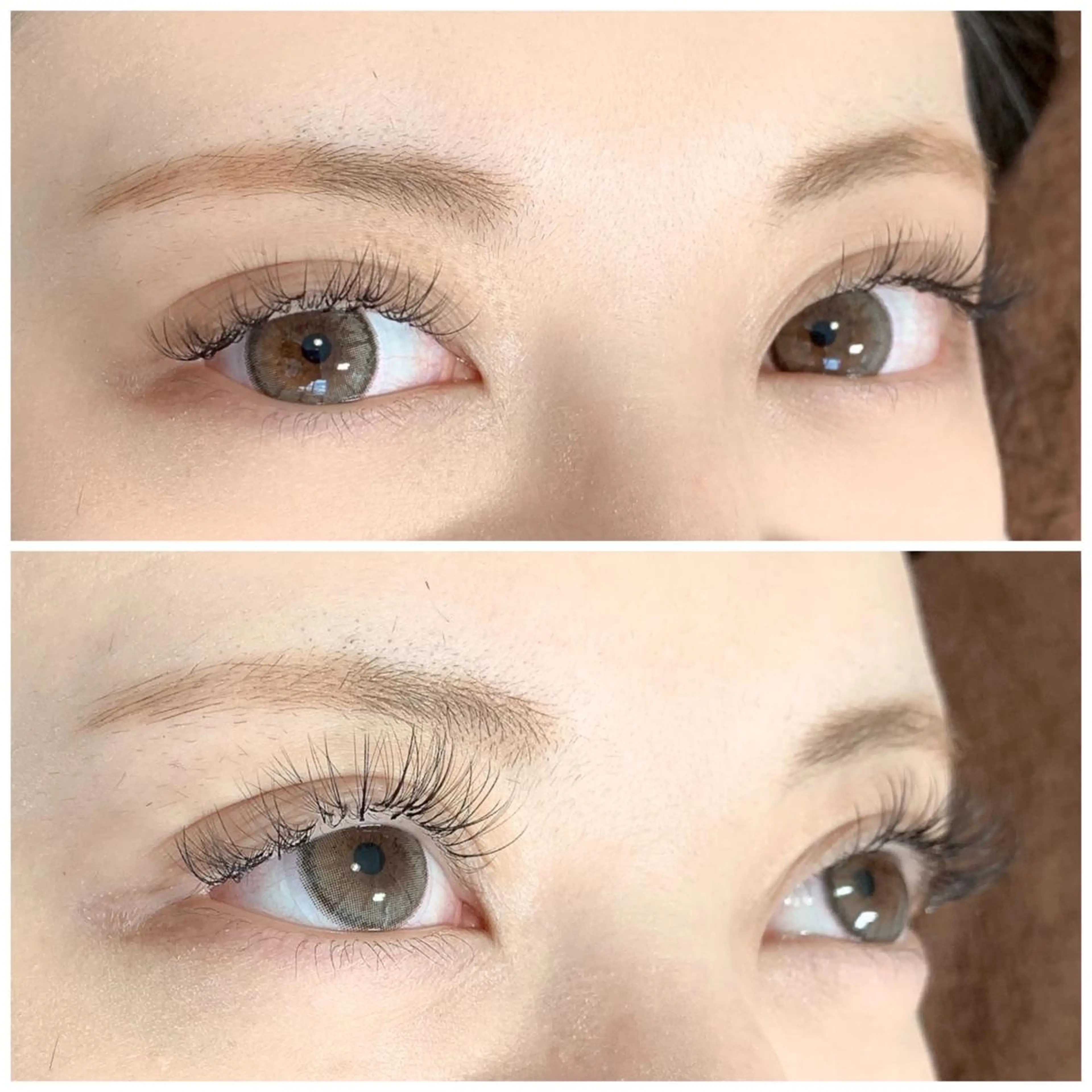 【LEDエクステ】超持続　ボリュームラッシュ ×フラットラッシュ80束MIX ナチュラル仕上げ☆の写真