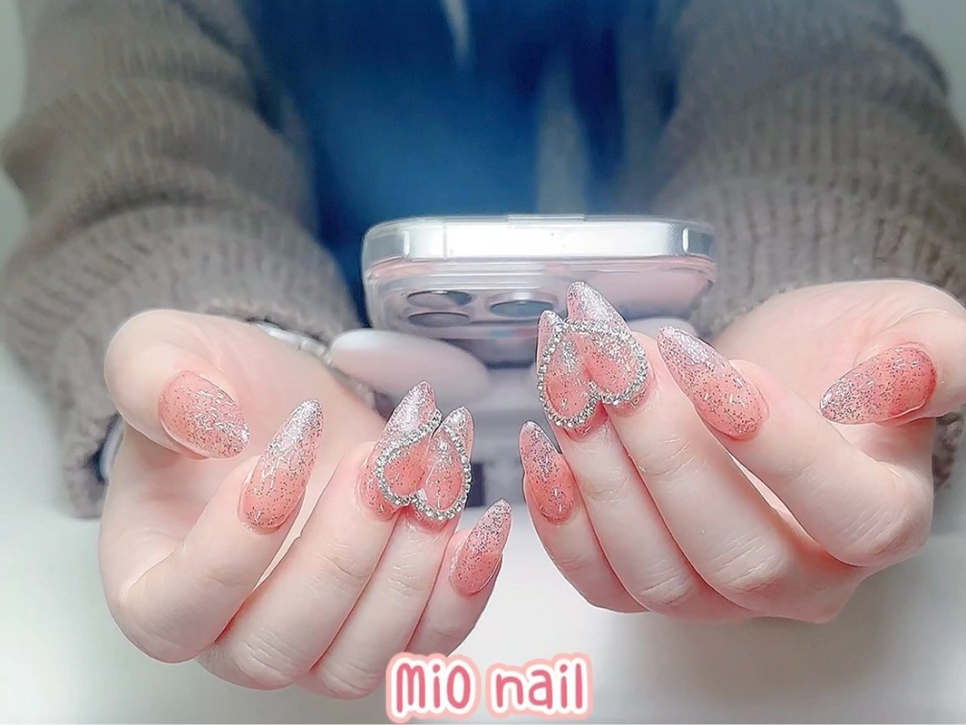 ネイル ジェルネイル 韓国ネイル 持ち込み オフィスネイル ワンホンネイル MiO Nailのネイルデザイン