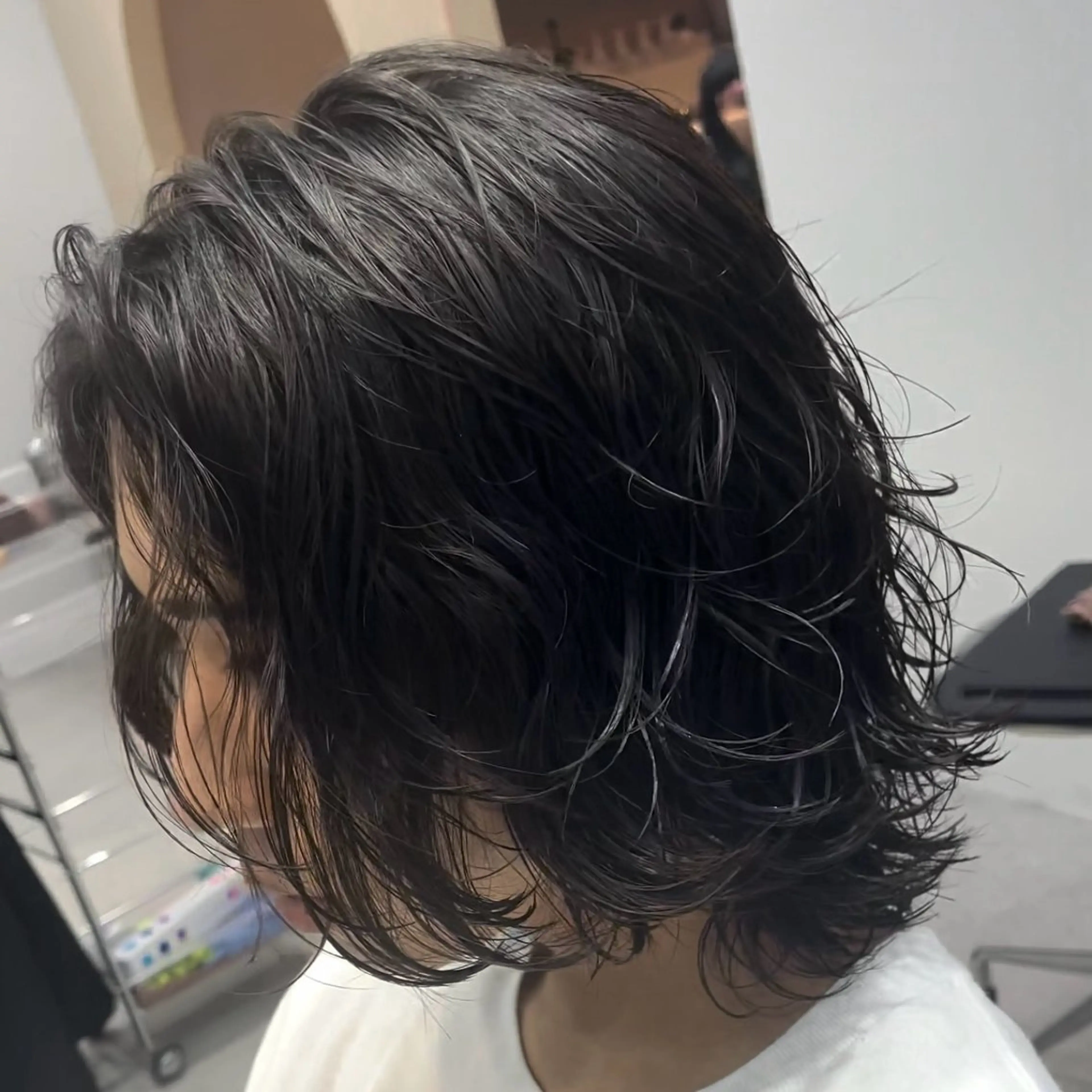 ロング パーマ ヘアアレンジ メンズ カット パーマ fifth Tokyo所属・fifth 石川 凪のヘアスタイル