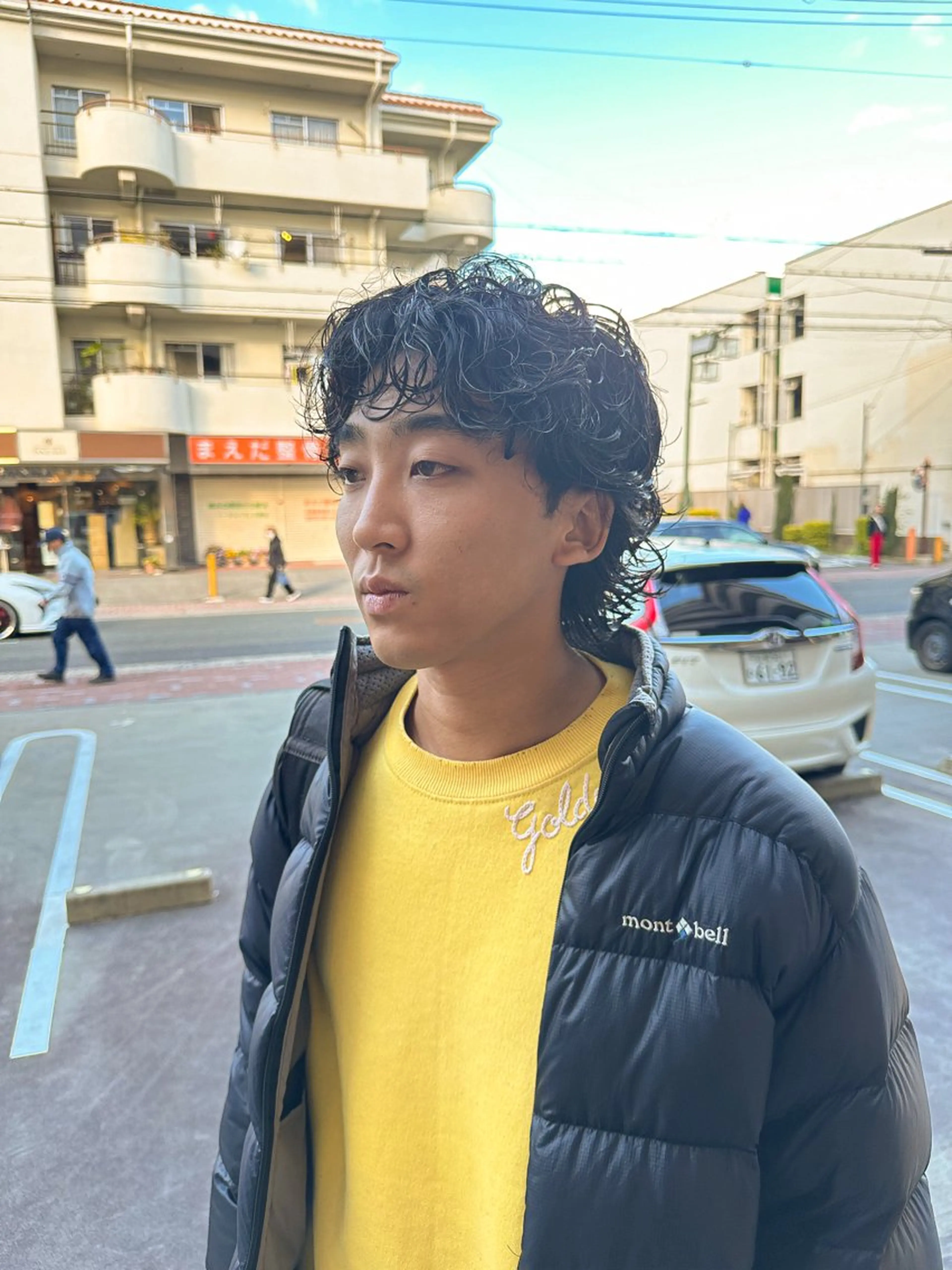 ミディアム メンズ カット パーマ パーマ/ハイトーン スパイキー/神田正紀のヘアスタイル